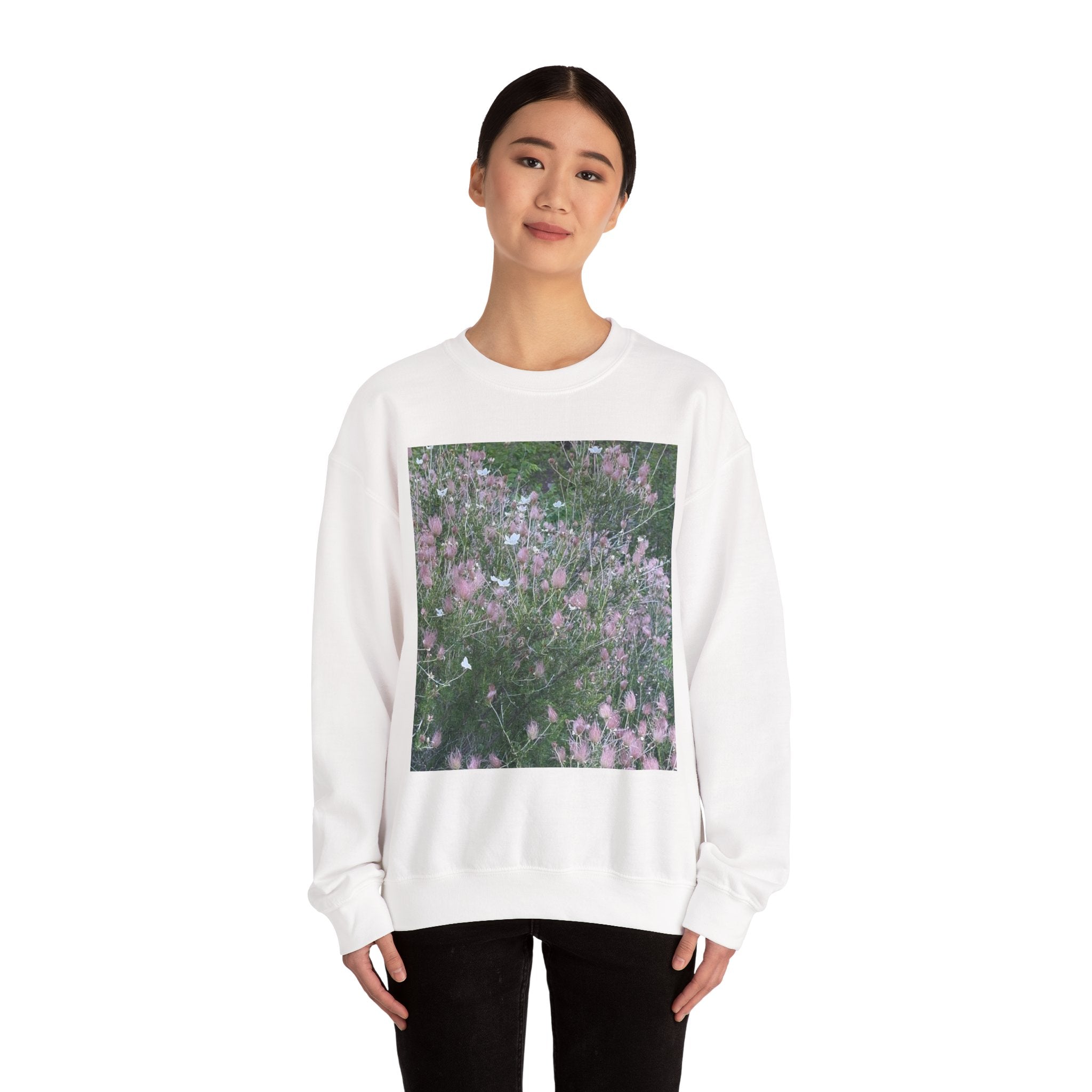 Floral Graphic Crewneck Sweatshirt | Cozy Unisex Apparel, Casual Wear, Plant Lover Gift, Spring Fashion, Everyday Comfort