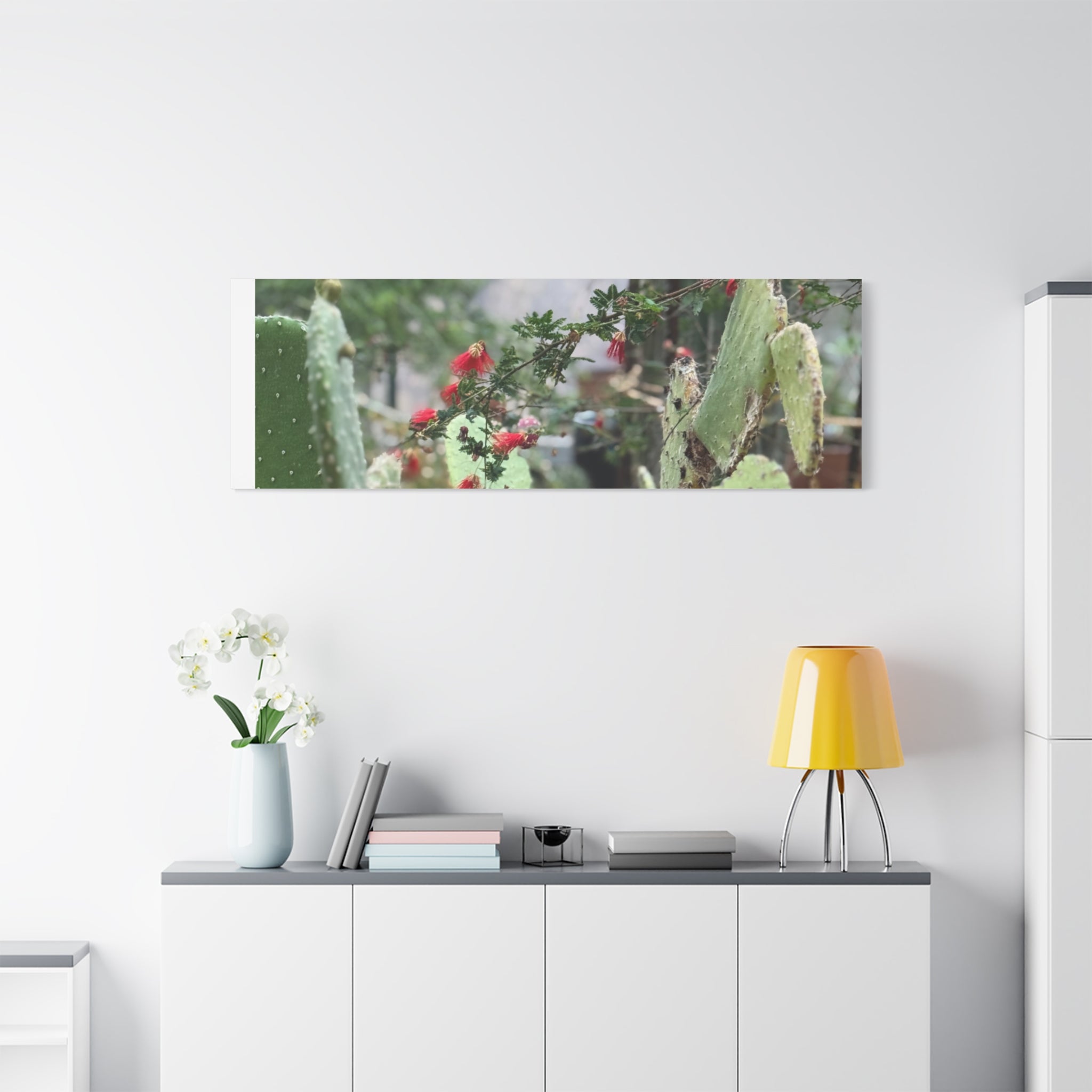 Cactus Wall Art Print, Nature Home Decor, Bohemian Style Artwork, Botanical Gift, Succulent Canvas