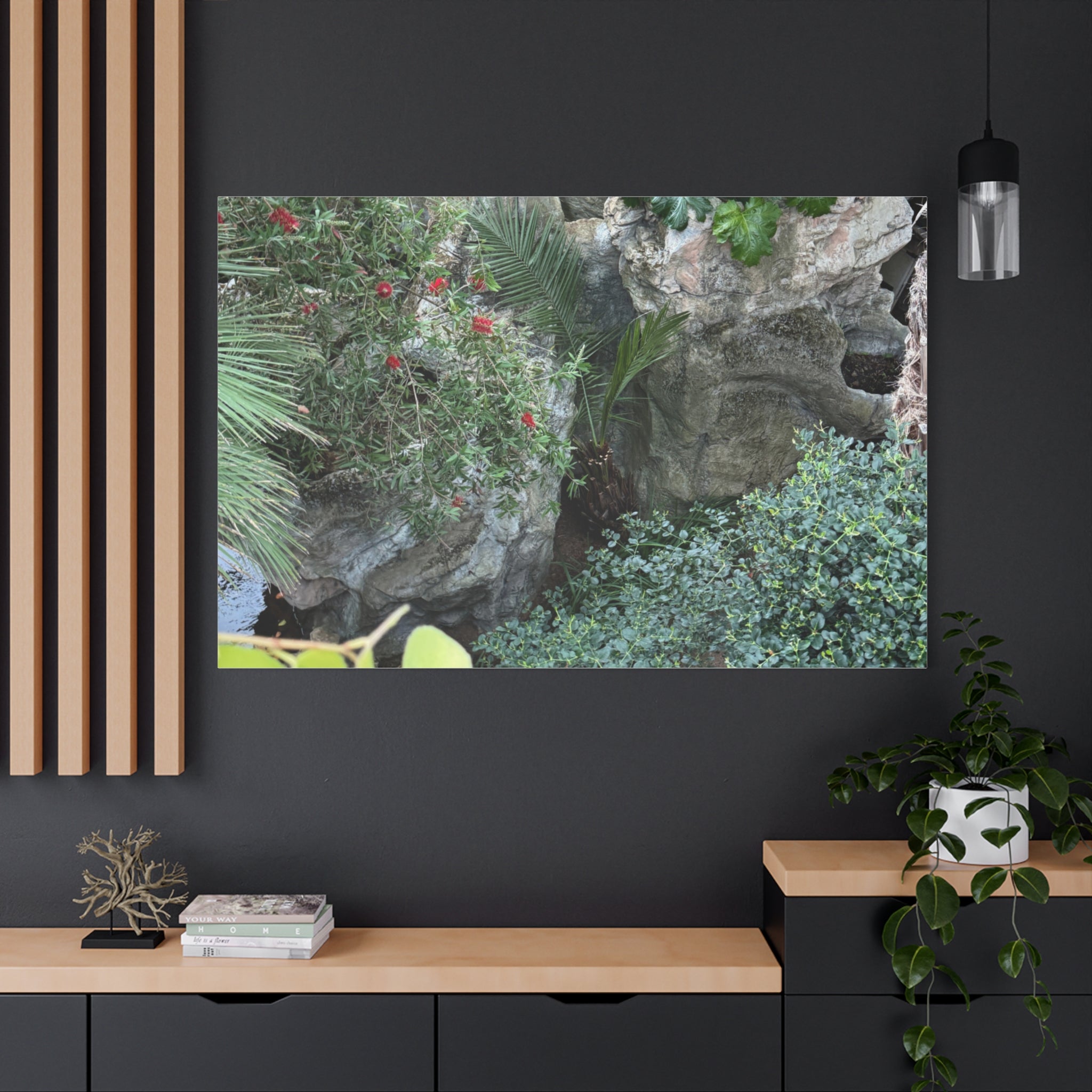 Canvas Wall Art, Tropical Garden Print, Home Decor, Botanical Artwork, Nature Lover Gift, Modern Interior Design