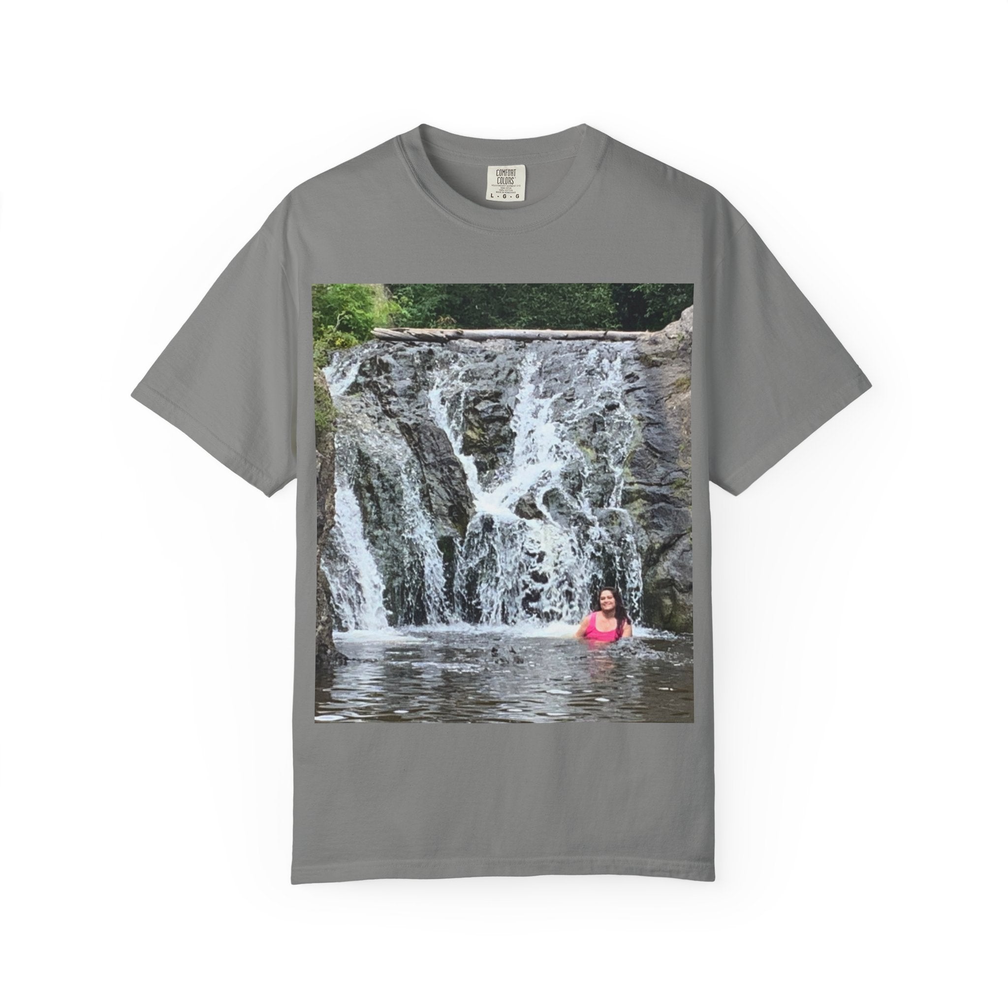 Nature-Inspired Unisex T-Shirt, Waterfall Tee, Outdoor Adventure Shirt, Casual Summer Top, Eco-Friendly Gift