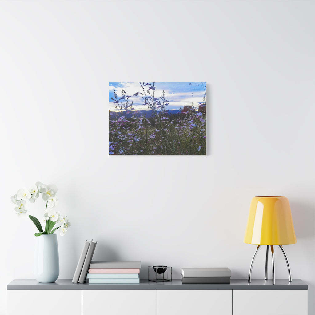 Floral Wall Art Canvas, Nature-Inspired Home Decor, Flower Print, Rustic Living Room, Gift for Gardeners, Boho Wall Art