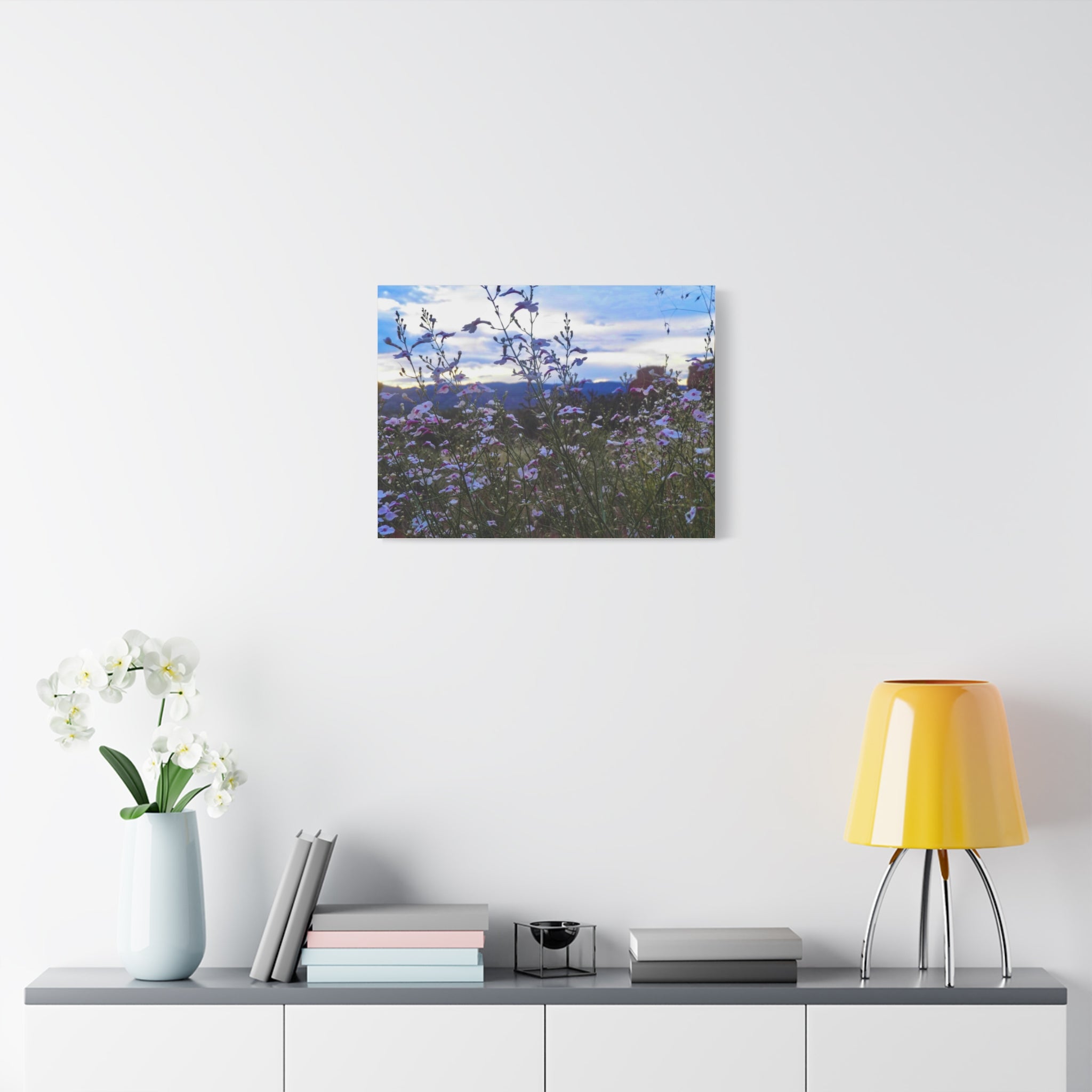 Floral Wall Art Canvas, Nature-Inspired Home Decor, Flower Print, Rustic Living Room, Gift for Gardeners, Boho Wall Art