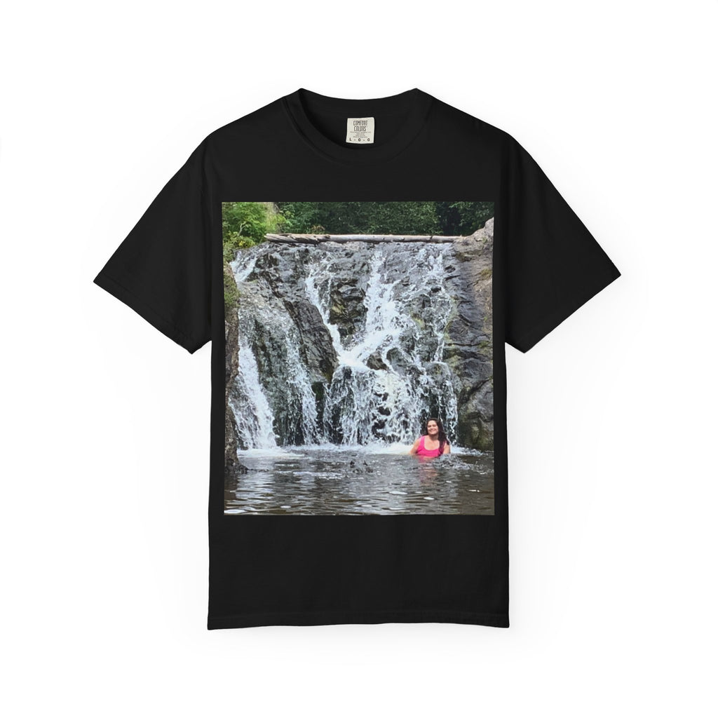 Nature-Inspired Unisex T-Shirt, Waterfall Tee, Outdoor Adventure Shirt, Casual Summer Top, Eco-Friendly Gift