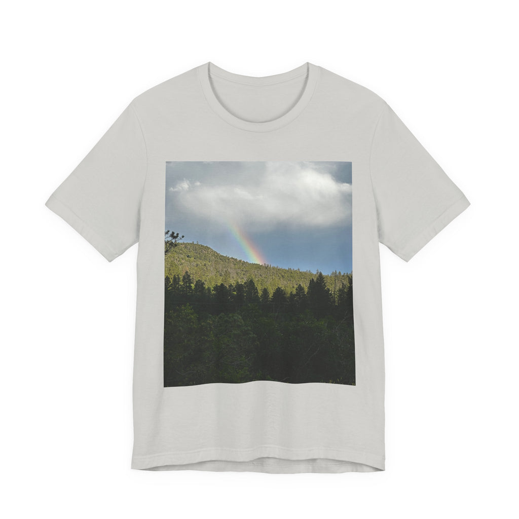 Rainbow Mountain Unisex Tee | Nature Lover Gift, Outdoor Adventure Wear, Cozy Casual Style, Cool Nature Shirt, Summer Tee