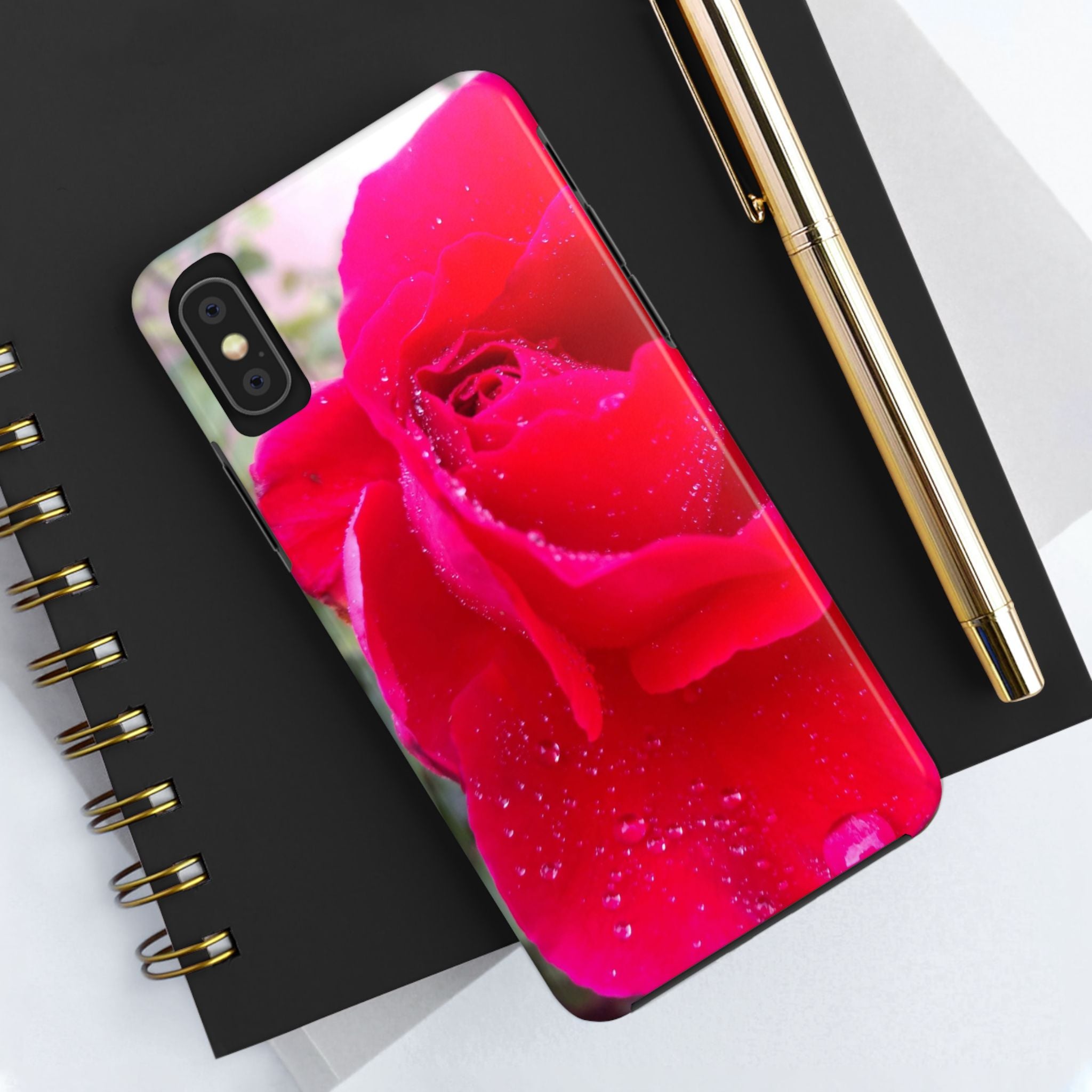 Flower Print Tough Phone Cases, Floral iPhone Case, Durable Mobile Covers, Unique Gift for Her, Birthday Present, Rose Design