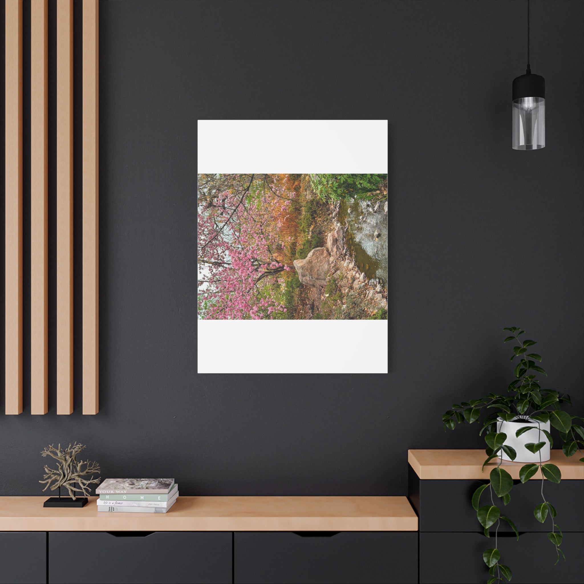 Blossoming Serenity Canvas Print, Floral Wall Art, Nature Decor, Home Aesthetic, Gift Idea for Garden Lovers, Spring Decor