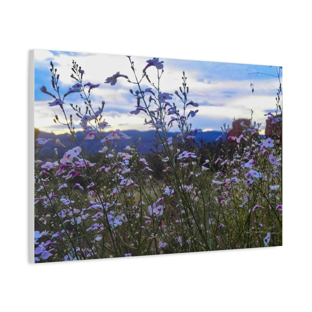 Floral Wall Art Canvas, Nature-Inspired Home Decor, Flower Print, Rustic Living Room, Gift for Gardeners, Boho Wall Art