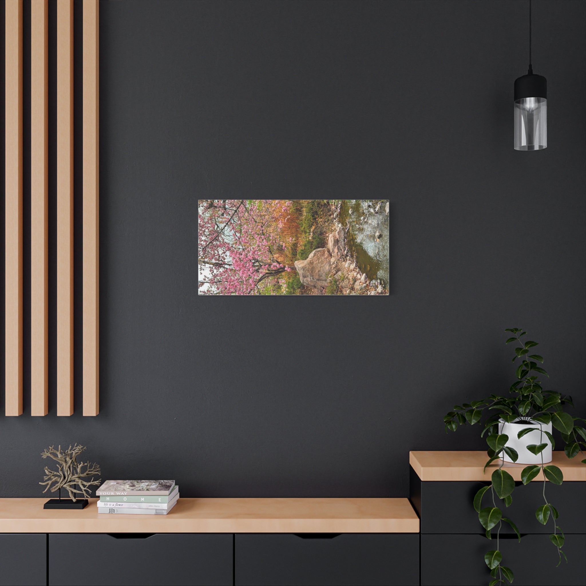 Blossoming Serenity Canvas Print, Floral Wall Art, Nature Decor, Home Aesthetic, Gift Idea for Garden Lovers, Spring Decor