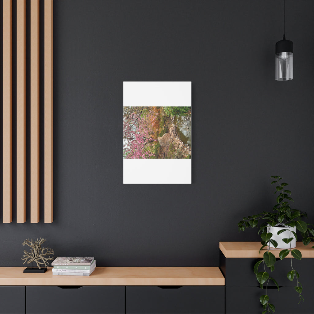 Blossoming Serenity Canvas Print, Floral Wall Art, Nature Decor, Home Aesthetic, Gift Idea for Garden Lovers, Spring Decor