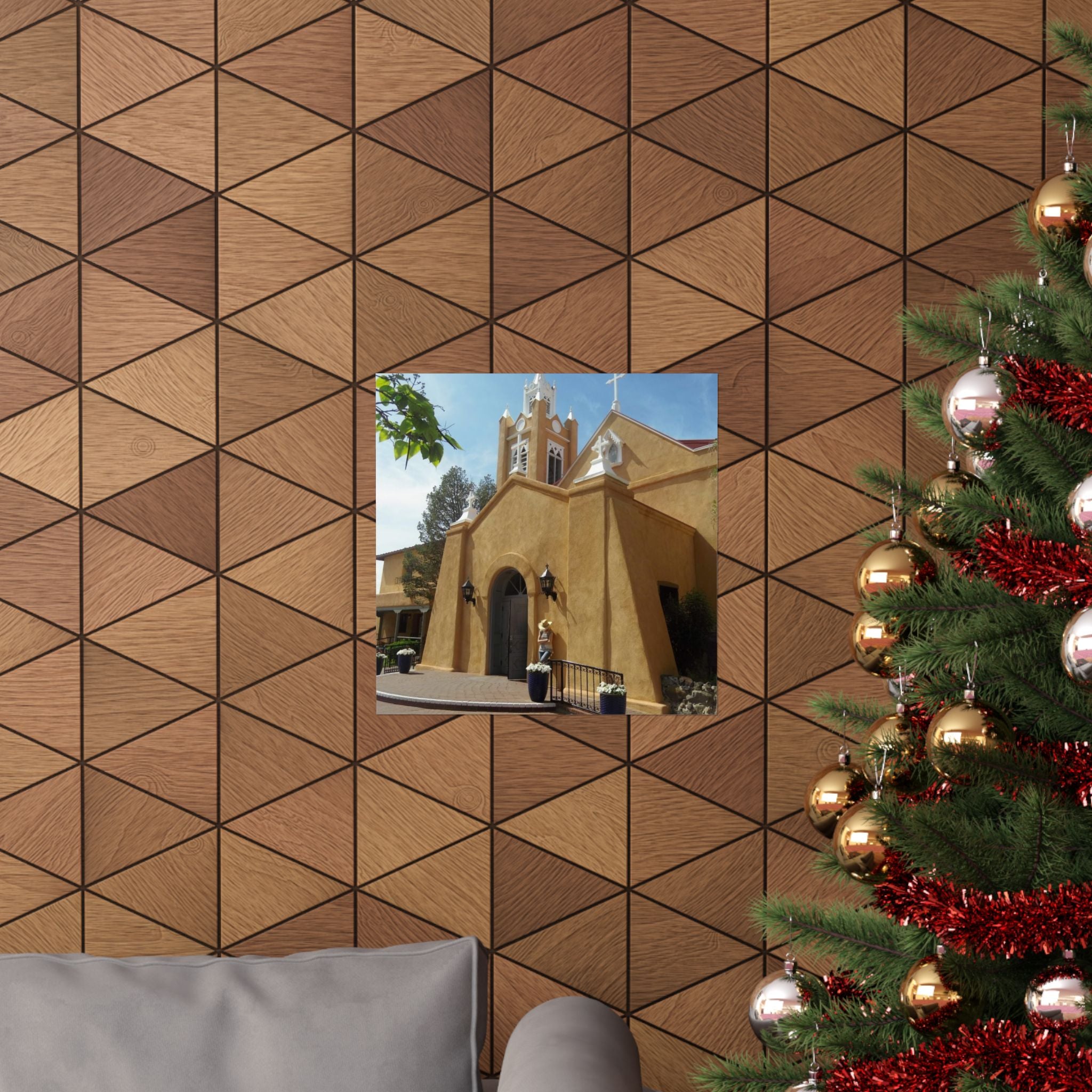 Matte Vertical Poster of Charming Church, Wall Art, Home Decor, Art Print, Gift for Housewarming, Unique Artwork