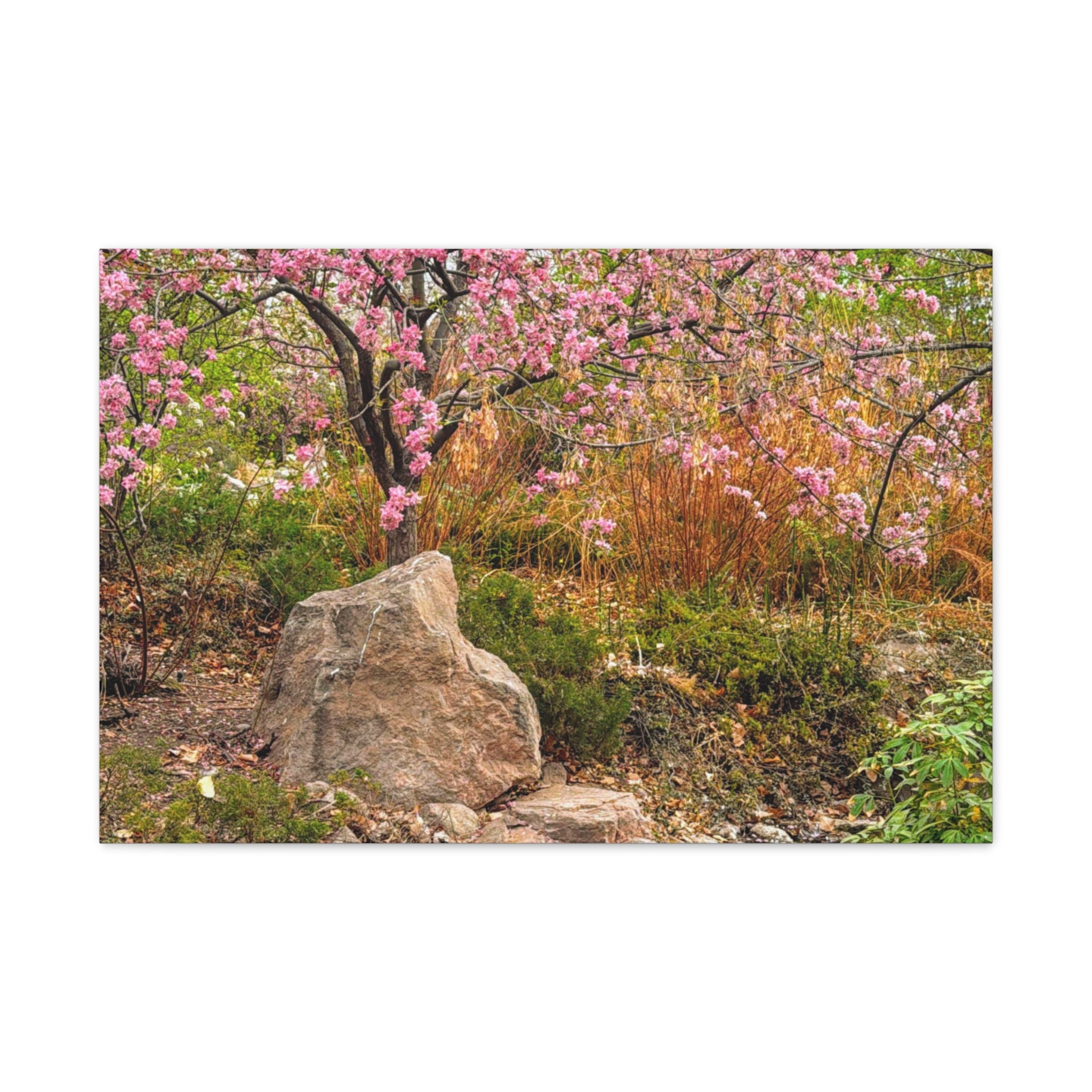 Canvas Wall Art, Floral Landscape Print, Home Decor, Gift for Nature Lovers, Spring Decor, Wall Art for Living Room