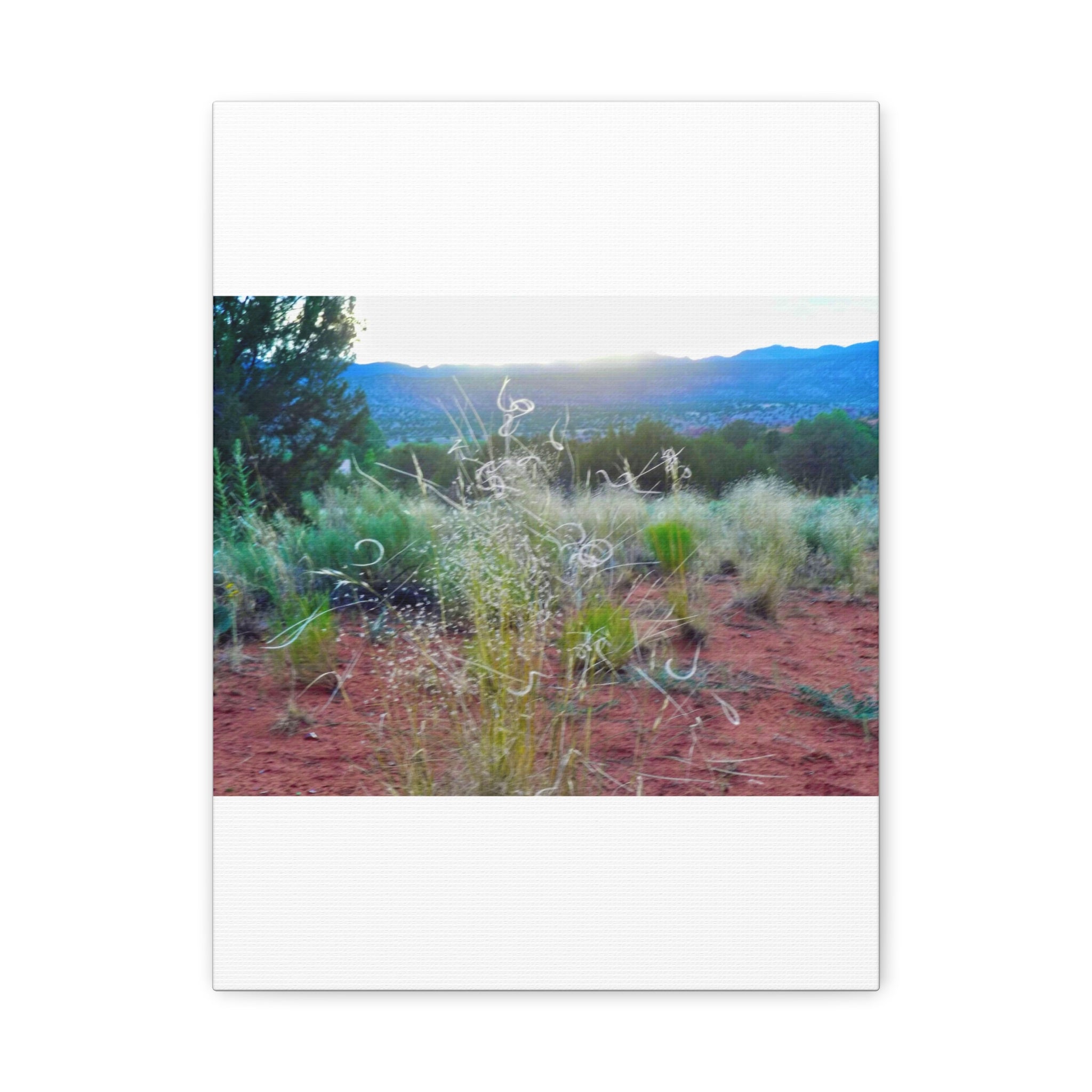 Serene Desert Landscape Canvas Print, Nature Wall Art, Home Decor, Gift for Nature Lovers, Rustic Art for Living Room, Boho Decor