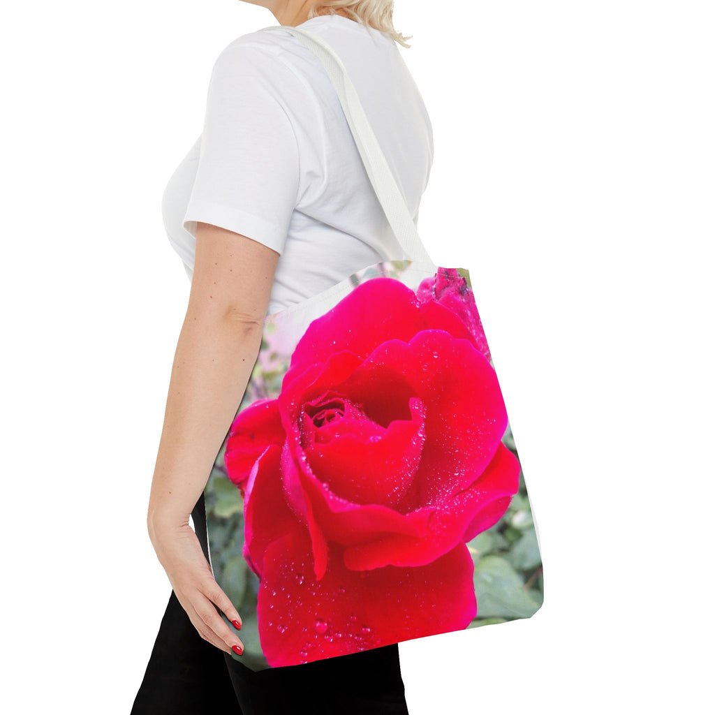 Vibrant Floral Tote Bag | Artistic Rose Design for Everyday Use, Eco-Friendly Shopping, Perfect Gift for Garden Lovers