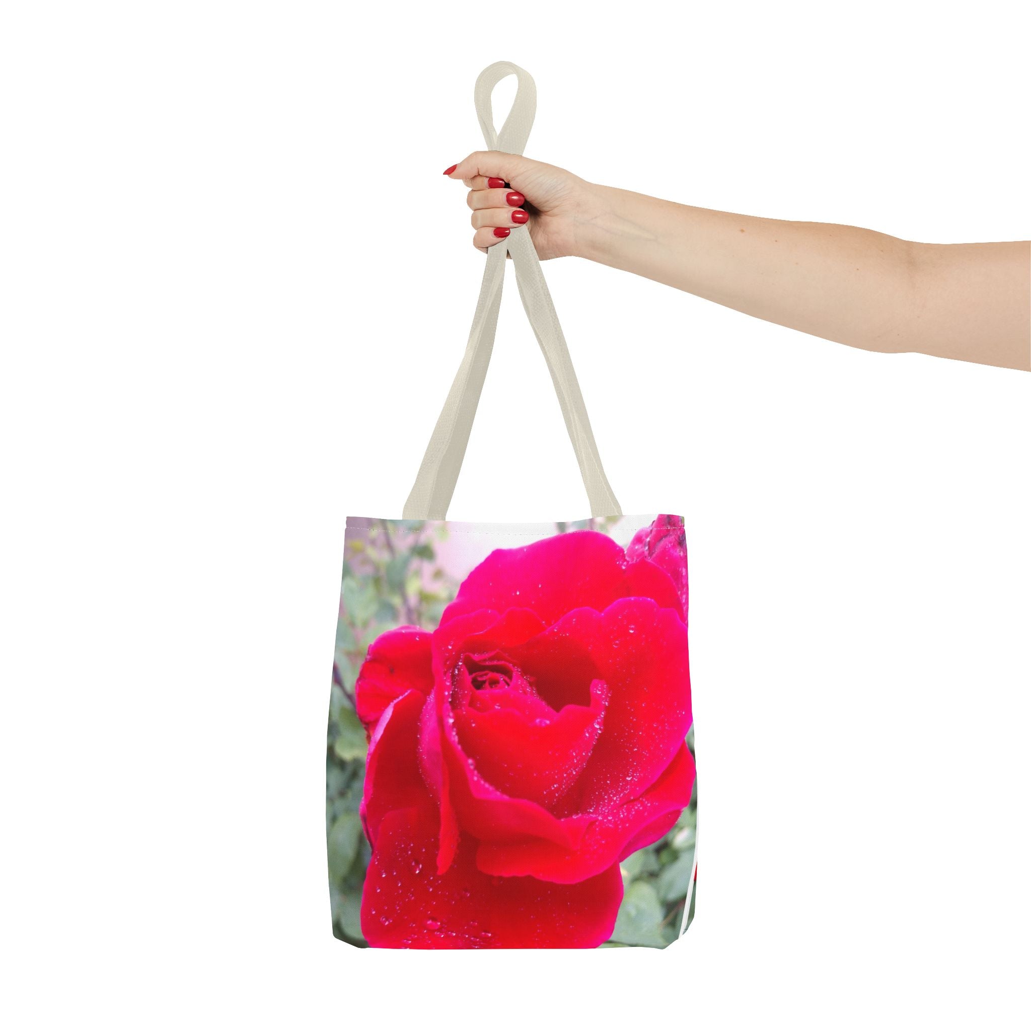 Vibrant Floral Tote Bag | Artistic Rose Design for Everyday Use, Eco-Friendly Shopping, Perfect Gift for Garden Lovers