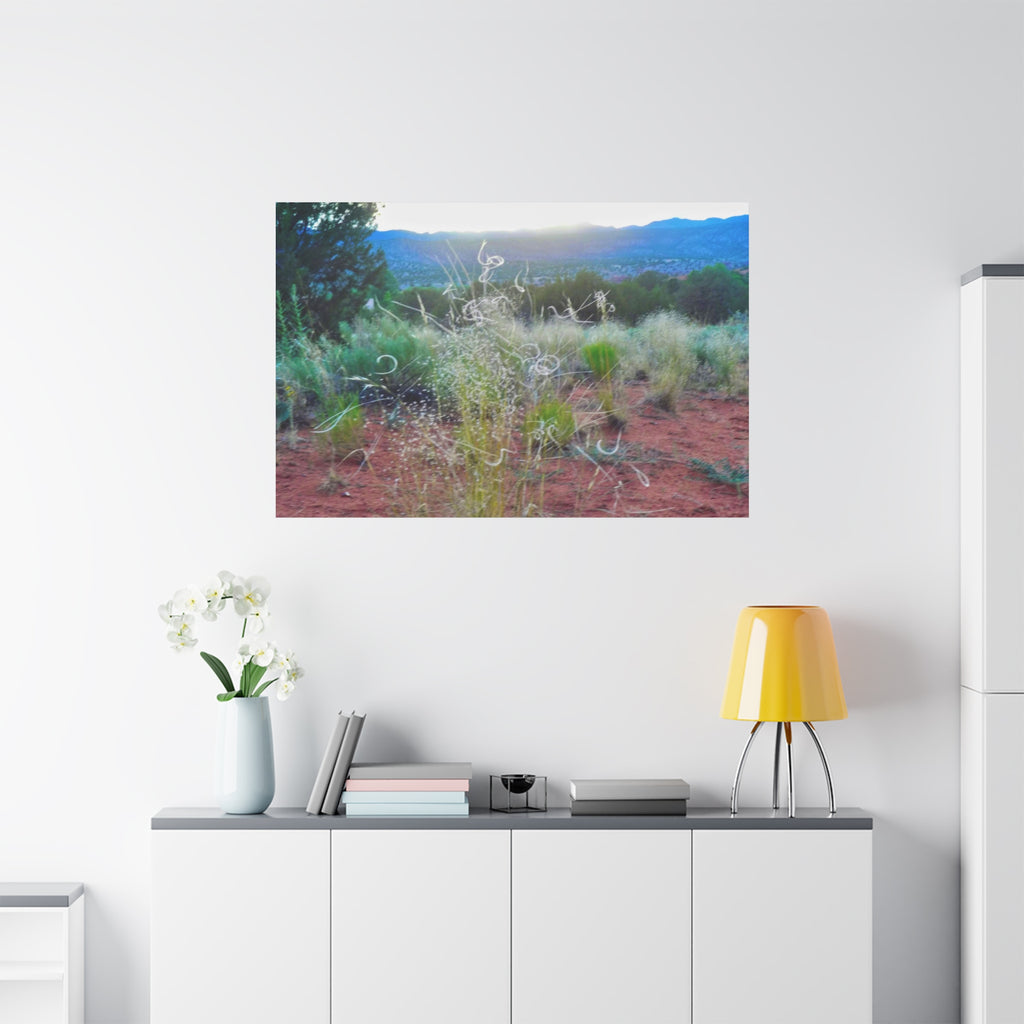 Serene Desert Landscape Canvas Print, Nature Wall Art, Home Decor, Gift for Nature Lovers, Rustic Art for Living Room, Boho Decor