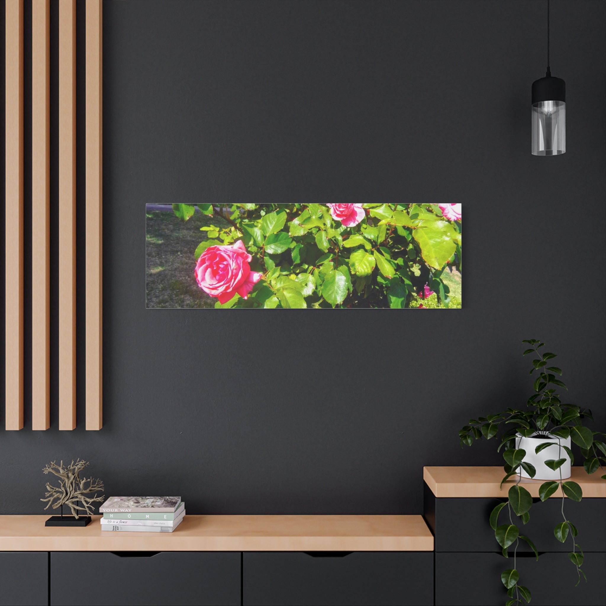 Floral Canvas Wall Art, Pink Rose Decor, Home Gallery Piece, Flower Photography, Garden Wall Decor, Floral Print