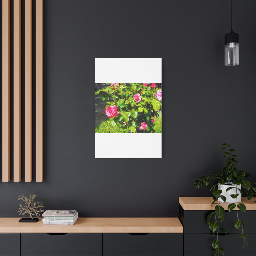 Floral Canvas Wall Art, Pink Rose Decor, Home Gallery Piece, Flower Photography, Garden Wall Decor, Floral Print