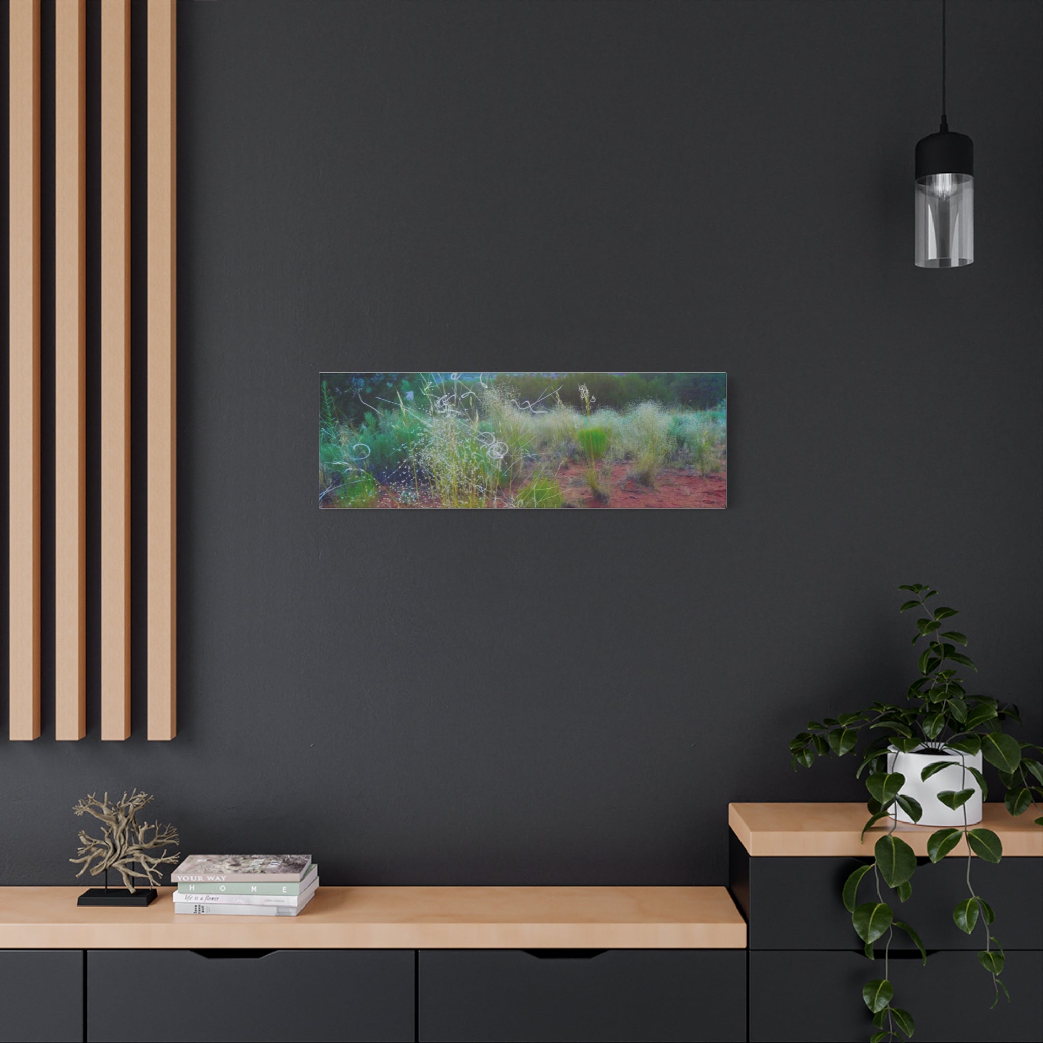 Stretched Canvas Art Print, Nature Wall Decor, Boho Home Decor, Rustic Landscape Art, Gift for Nature Lovers