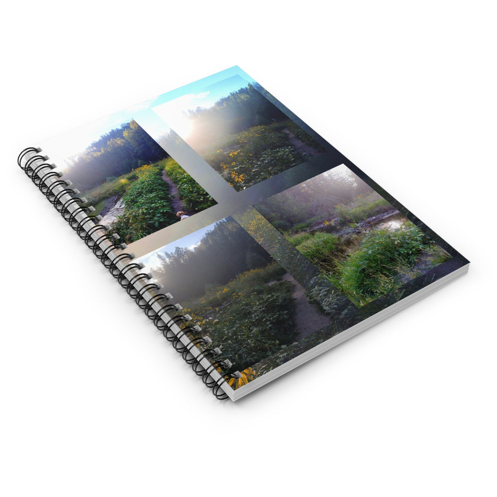 Nature-Inspired Spiral Notebook - Ruled Line, Journal for Writing, Eco-Friendly Gift, Sketchbook, Travel Diary, Outdoor Enthusiast
