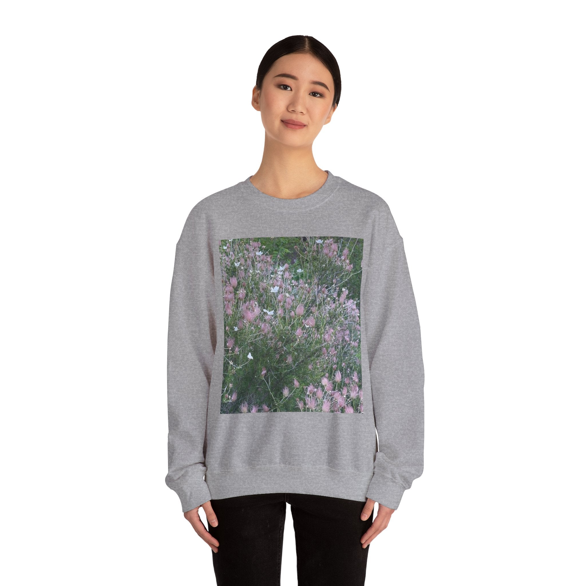 Floral Graphic Crewneck Sweatshirt | Cozy Unisex Apparel, Casual Wear, Plant Lover Gift, Spring Fashion, Everyday Comfort