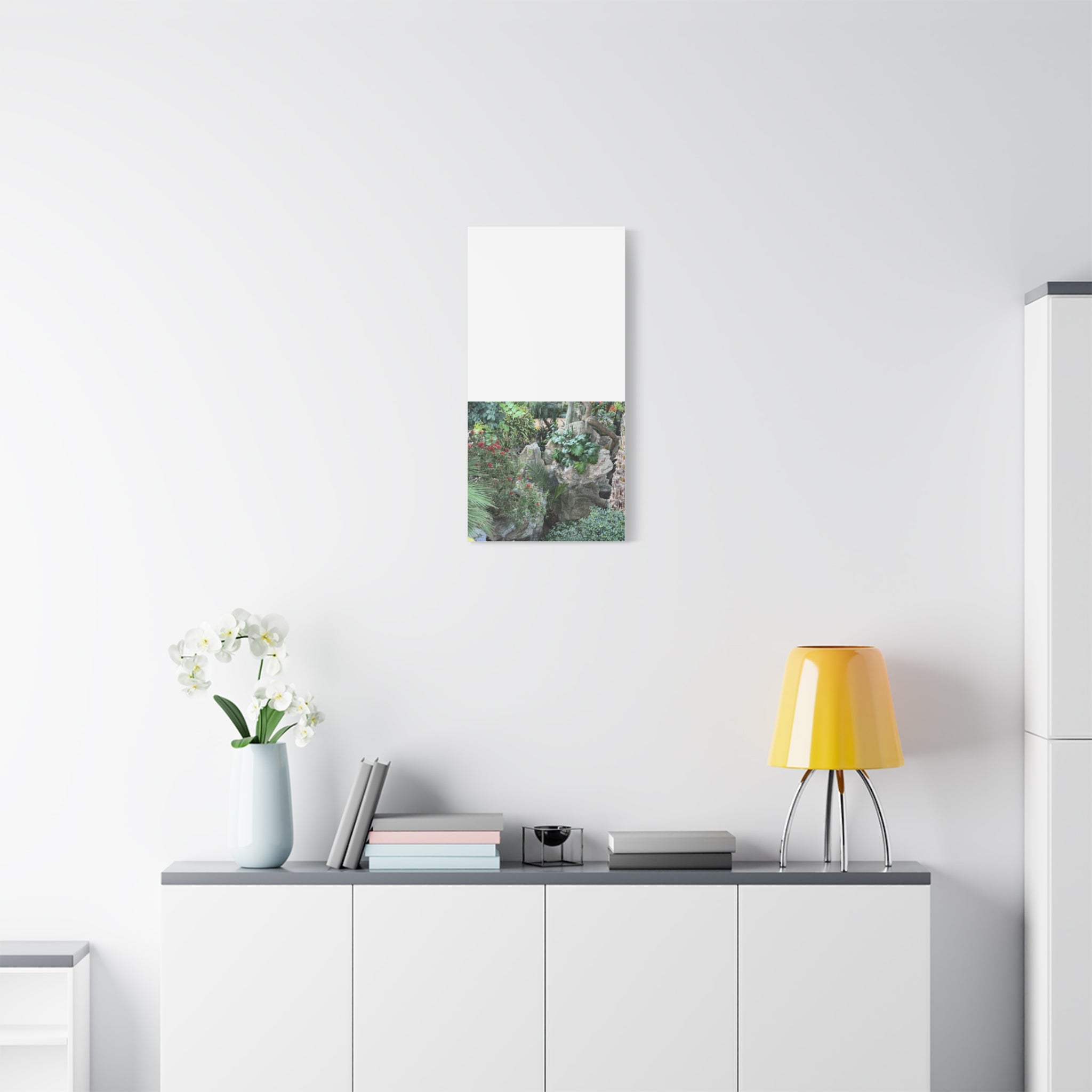 Garden Landscape Canvas Wall Art, Nature Decor, Home Decoration, Gift for Nature Lovers, Eco-Friendly Art, Botanical Wall Decor