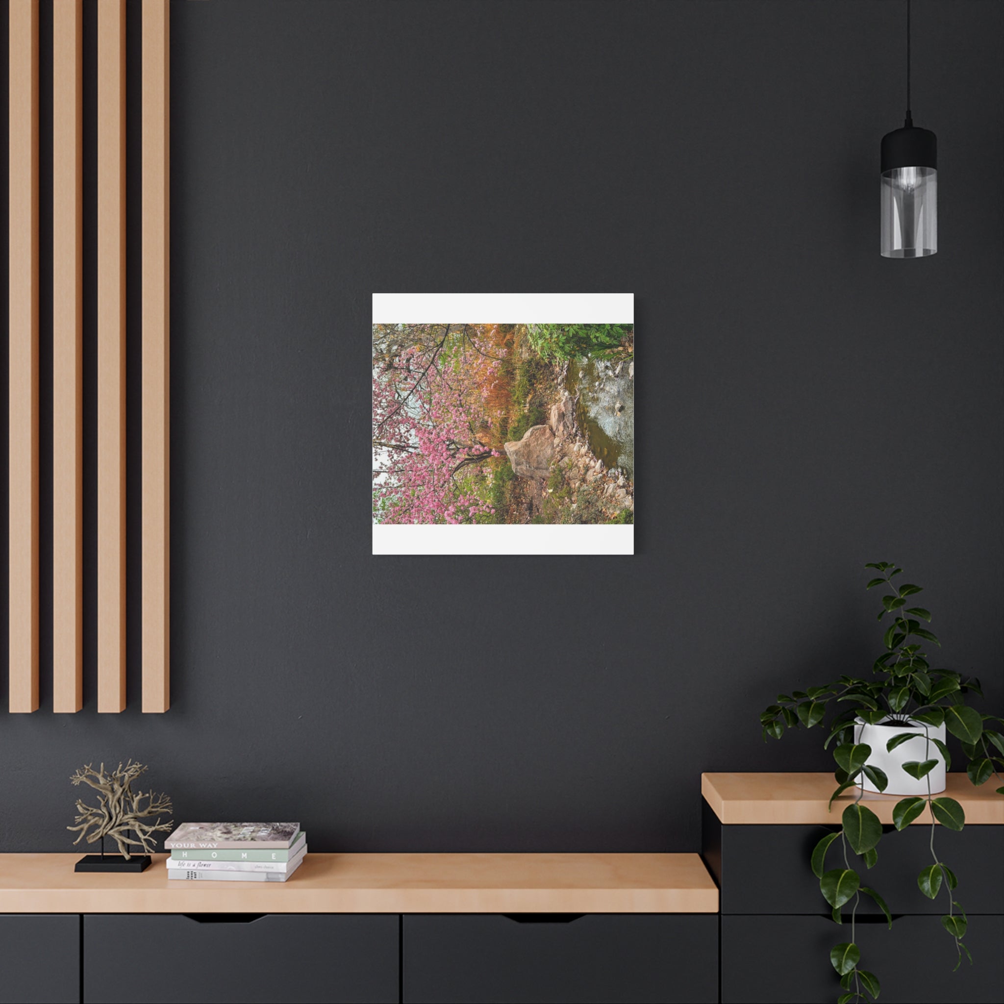 Blossoming Serenity Canvas Print, Floral Wall Art, Nature Decor, Home Aesthetic, Gift Idea for Garden Lovers, Spring Decor