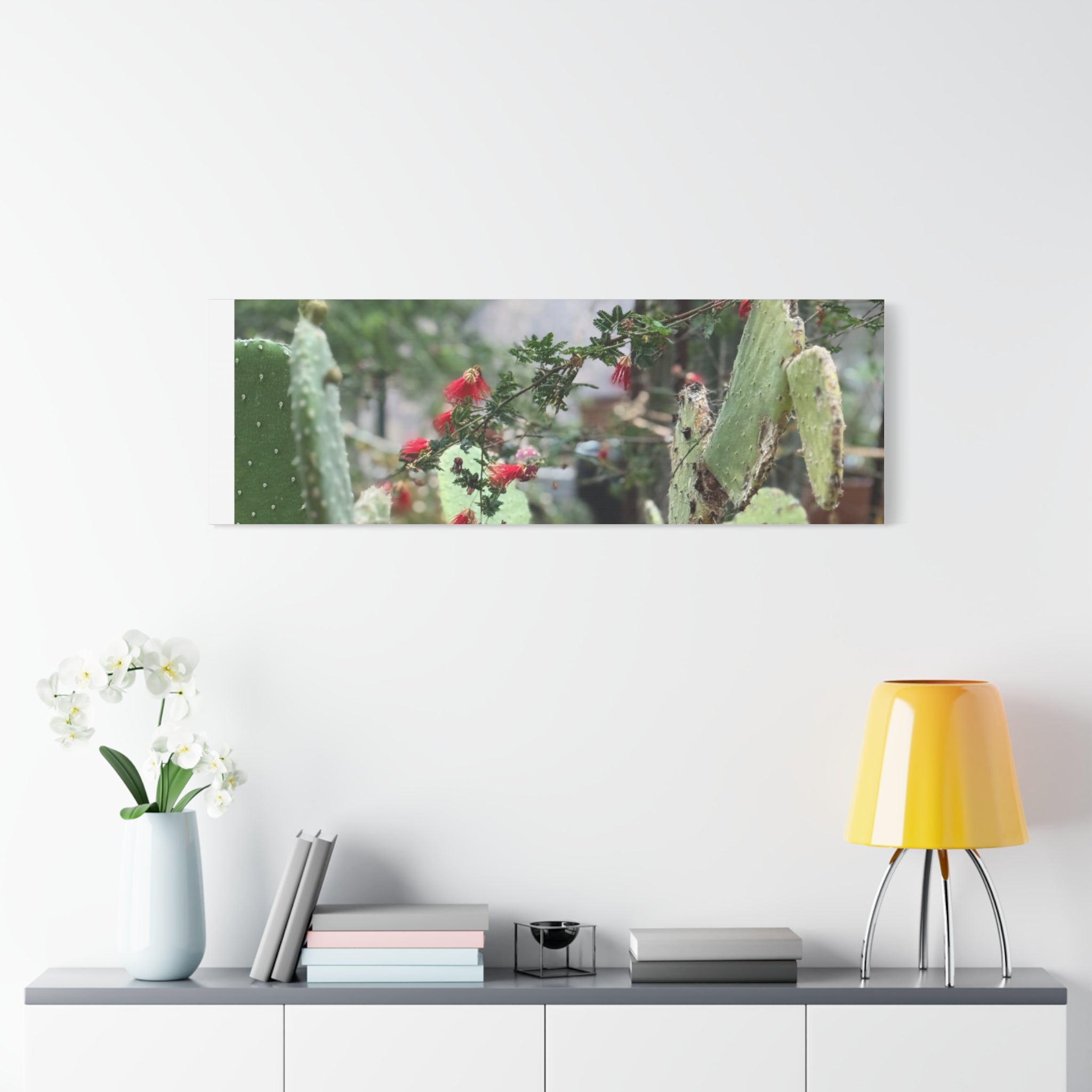 Cactus Wall Art Print, Nature Home Decor, Bohemian Style Artwork, Botanical Gift, Succulent Canvas