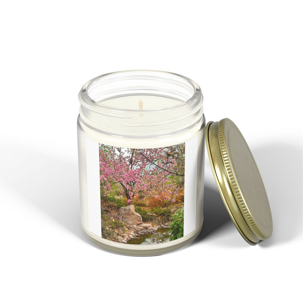 Spring Blossom Scented Candle - Aromatherapy Gift, Natural Coconut Apricot Wax, Home Décor, Relaxation, Self-Care