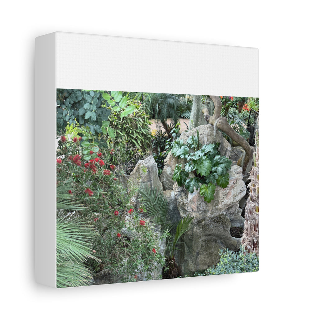 Garden Landscape Canvas Wall Art, Nature Decor, Home Decoration, Gift for Nature Lovers, Eco-Friendly Art, Botanical Wall Decor