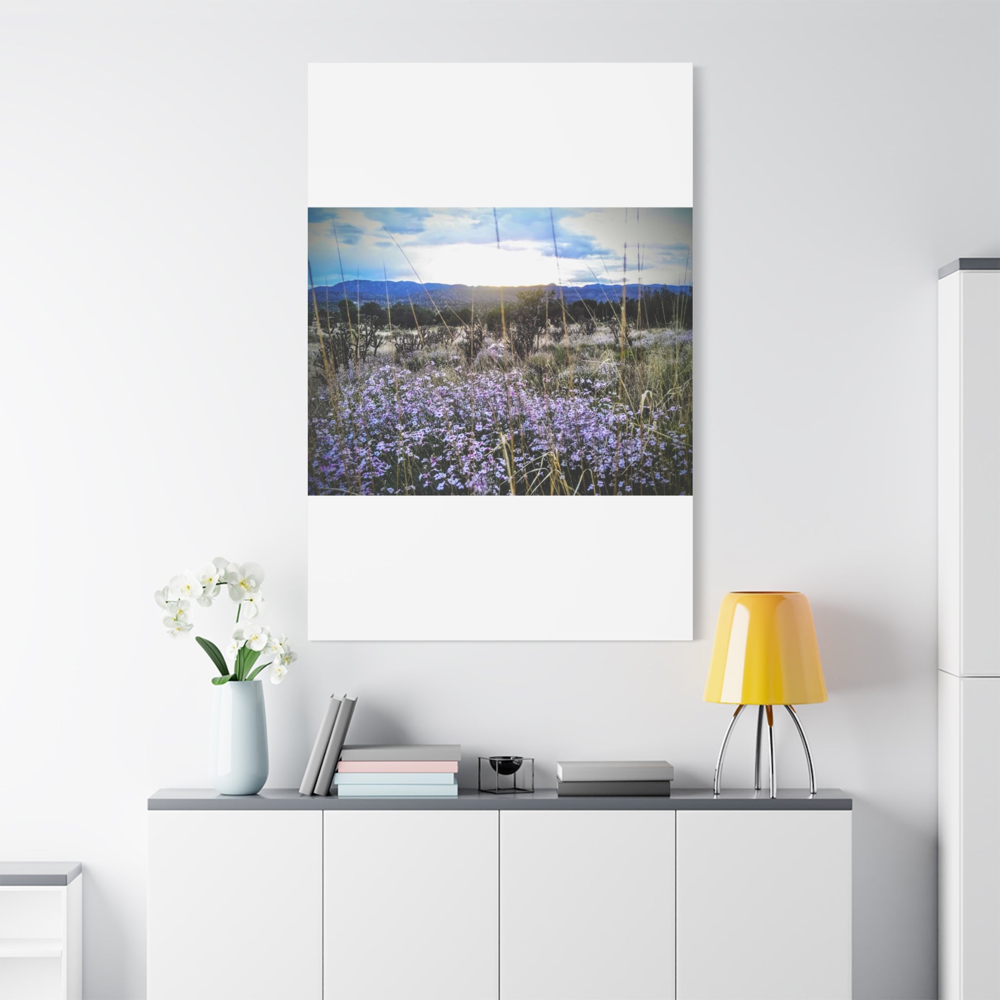 Framed Botanical Wall Art, Floral Canvas Print, Nature Decor, Home Interior Art, Gift for Garden Lovers, Beautiful Flower Landscape