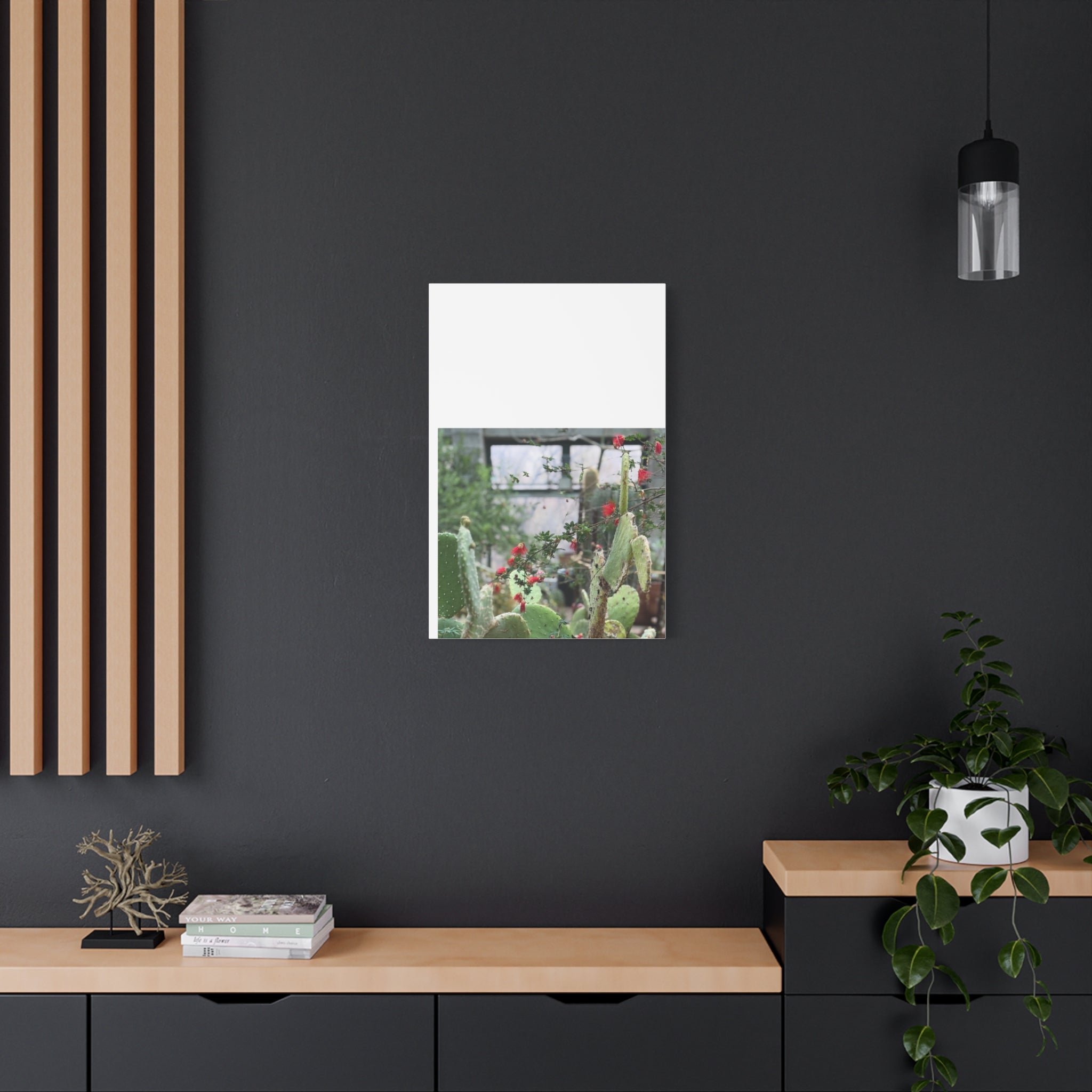 Cactus Wall Art Print, Nature Home Decor, Bohemian Style Artwork, Botanical Gift, Succulent Canvas