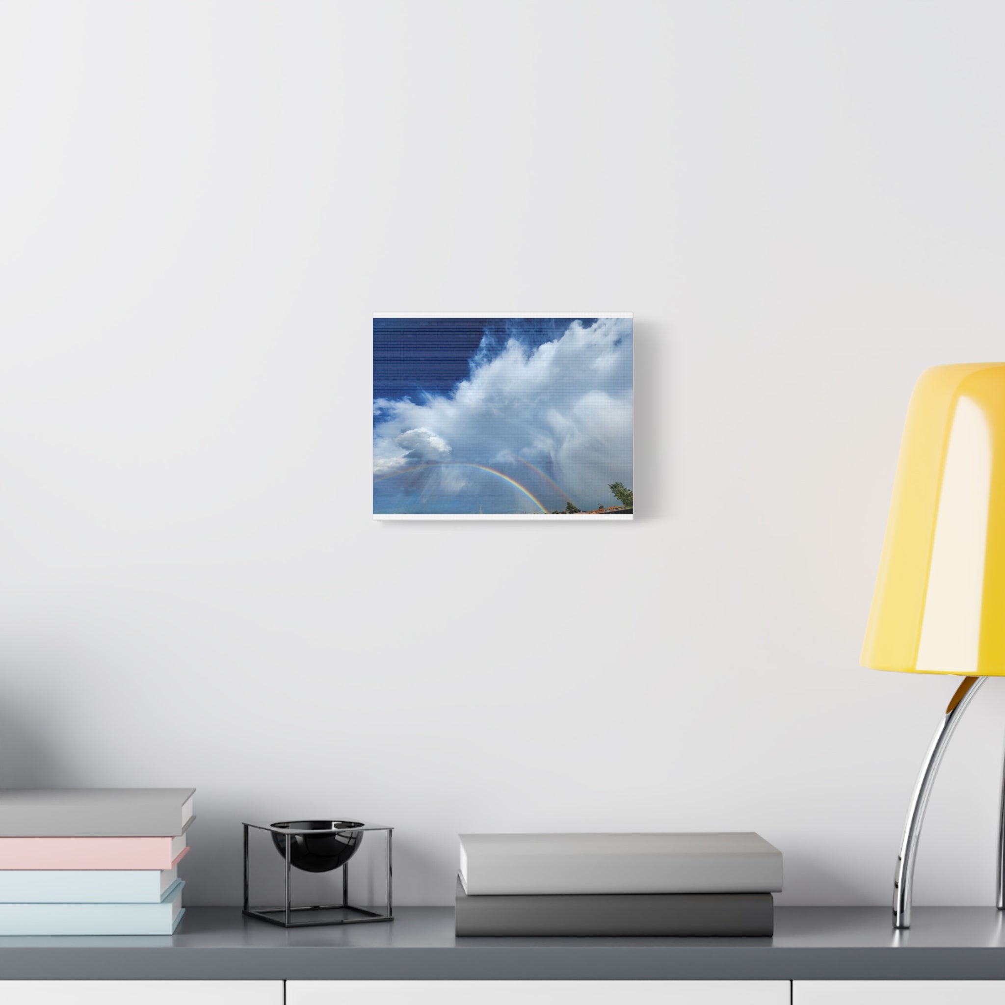 Rainbow Cloud Art Canvas Print, Stretched Wall Decor, Home/Office Art, Gift for Nature Lovers, Gallery Wall Accent