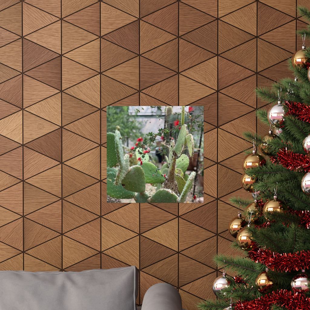 Cactus Wall Art Poster, Botanical Decor, Vertical Matte Print, Nature Lover Gift, Home Gallery Decoration