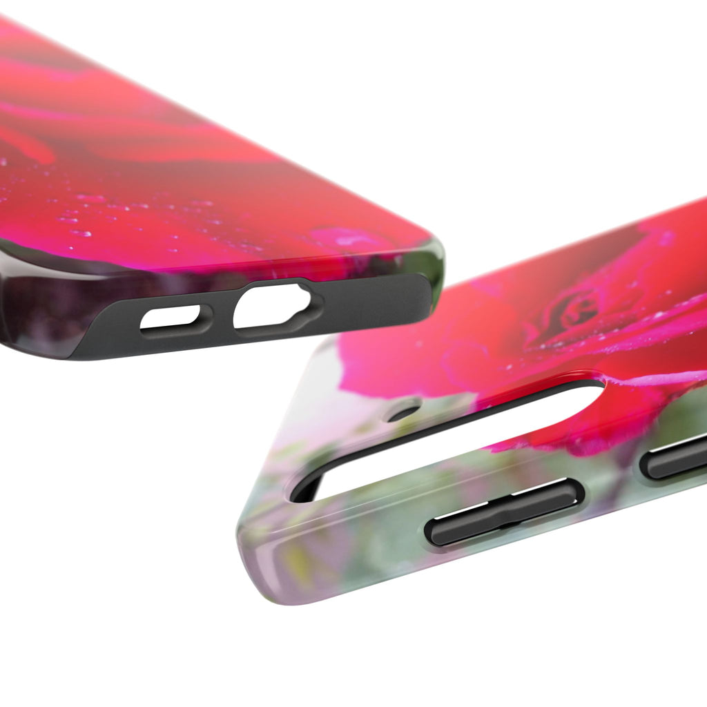 Flower Print Tough Phone Cases, Floral iPhone Case, Durable Mobile Covers, Unique Gift for Her, Birthday Present, Rose Design