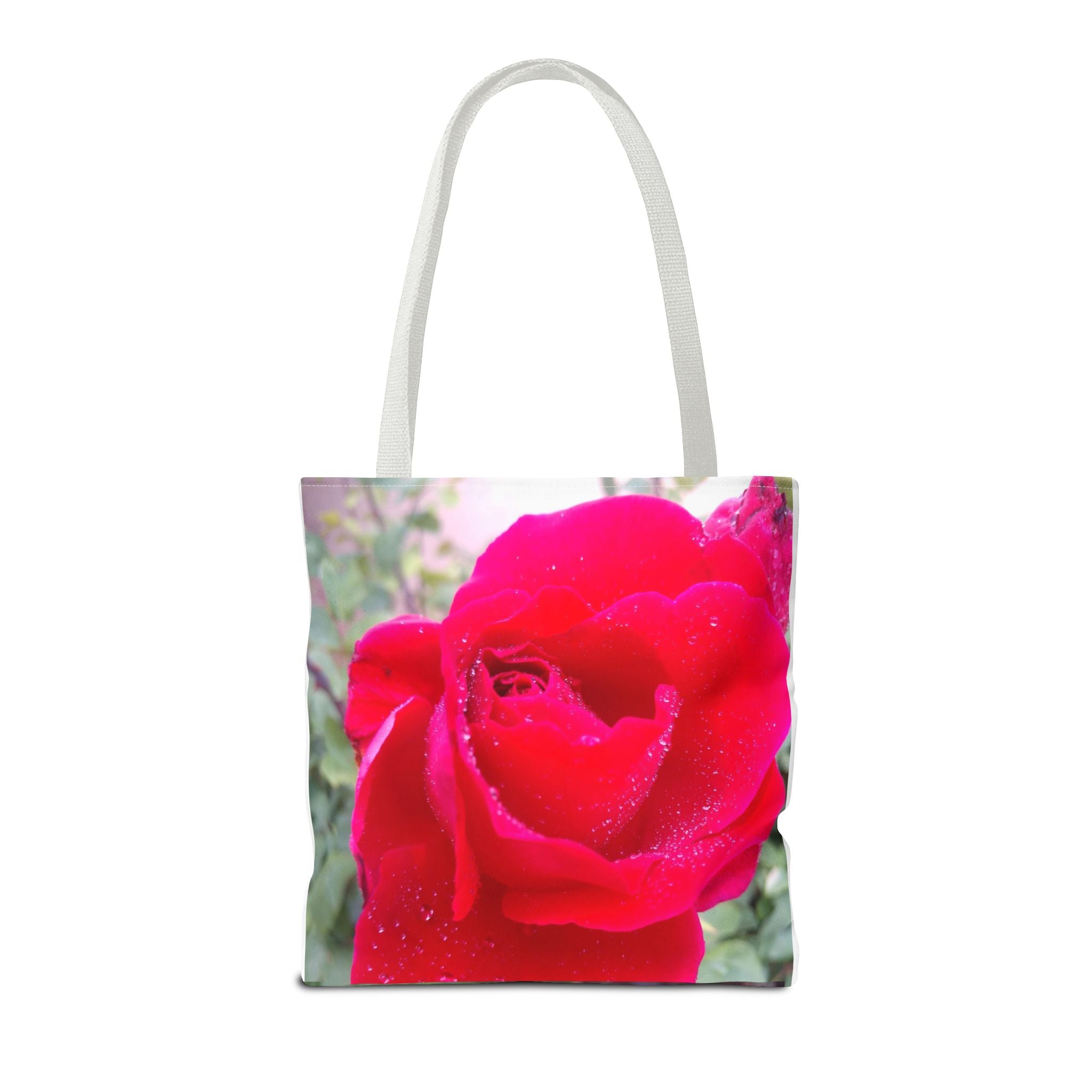 Vibrant Floral Tote Bag - Eco-Friendly Canvas, Perfect for Shopping, Beach Days, or Gift Giving - Rose Design