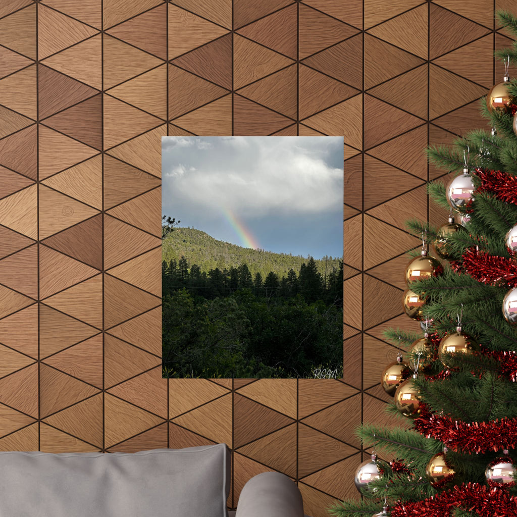 Rainbow Landscape Matte Vertical Posters, Nature Wall Art, Home Decor, Gift for Nature Lovers, Inspirational Prints