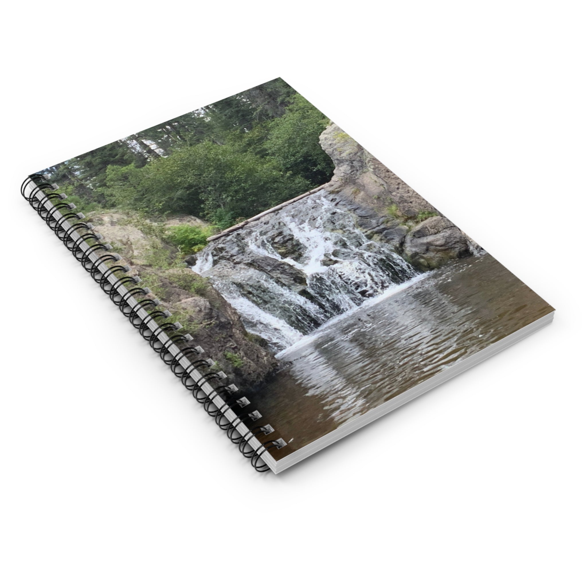 Nature-Inspired Spiral Notebook - Perfect for Journaling, Note-Taking, Gifts, Eco-Friendly, Waterfall Design