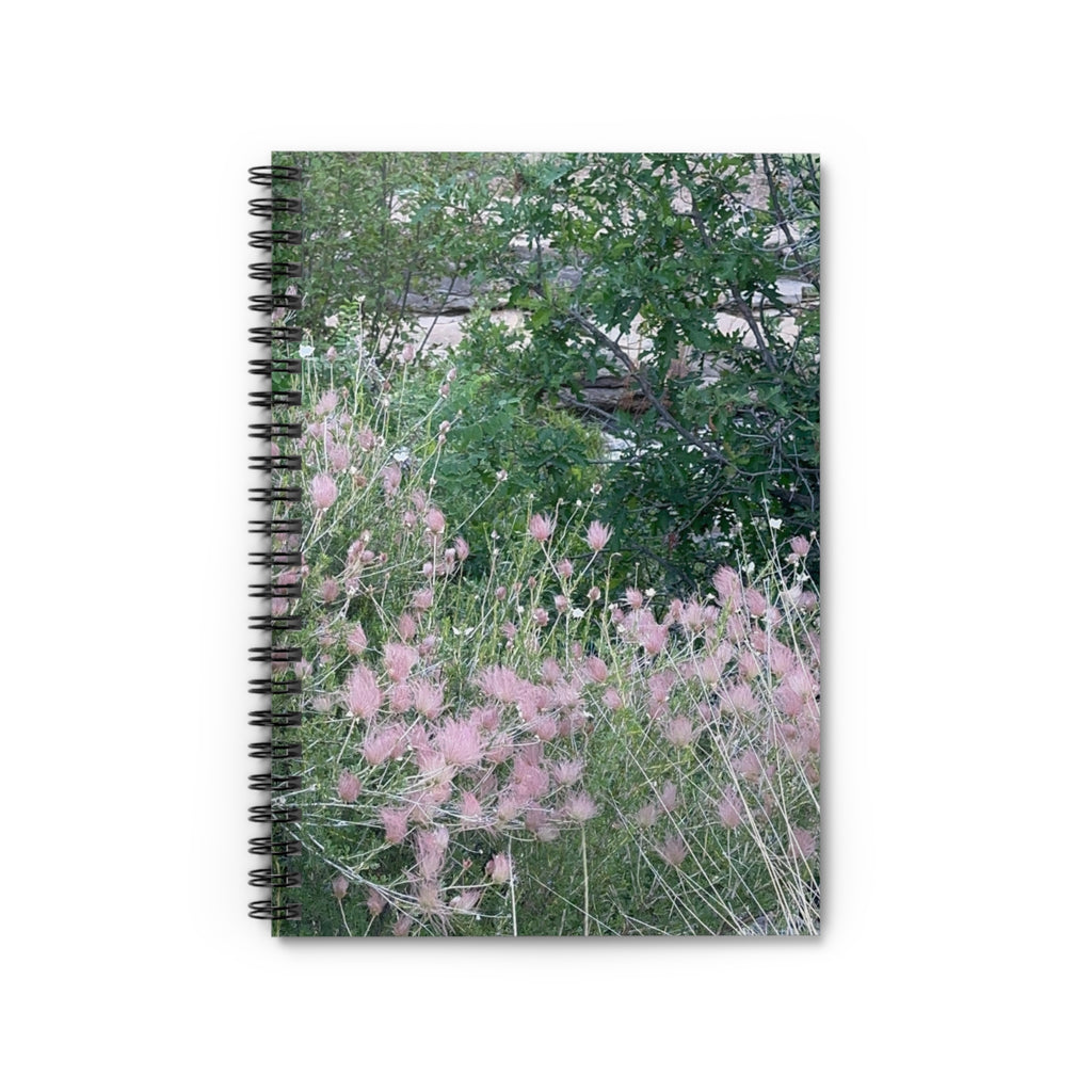 Blush Floral Spiral Notebook - Ruled Lines for Notes, Journaling, Writing, Gift, School, Study