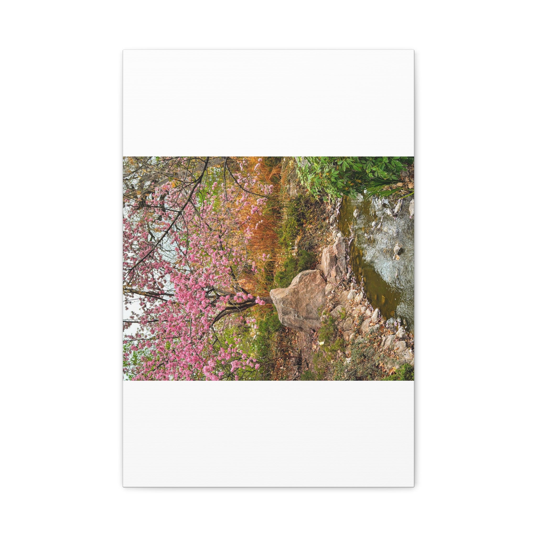 Blossoming Serenity Canvas Print, Floral Wall Art, Nature Decor, Home Aesthetic, Gift Idea for Garden Lovers, Spring Decor