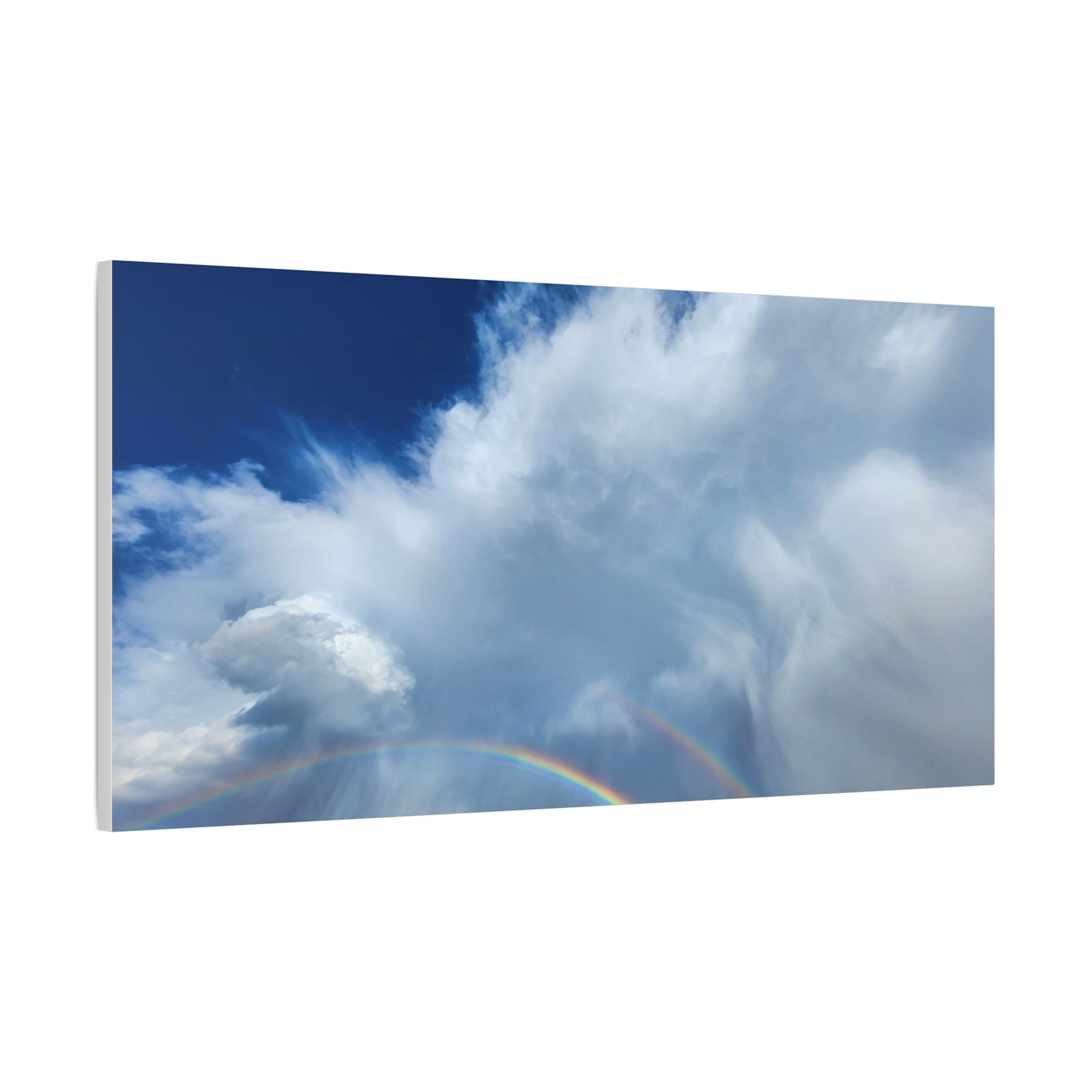 Rainbow Cloud Art Canvas Print, Stretched Wall Decor, Home/Office Art, Gift for Nature Lovers, Gallery Wall Accent