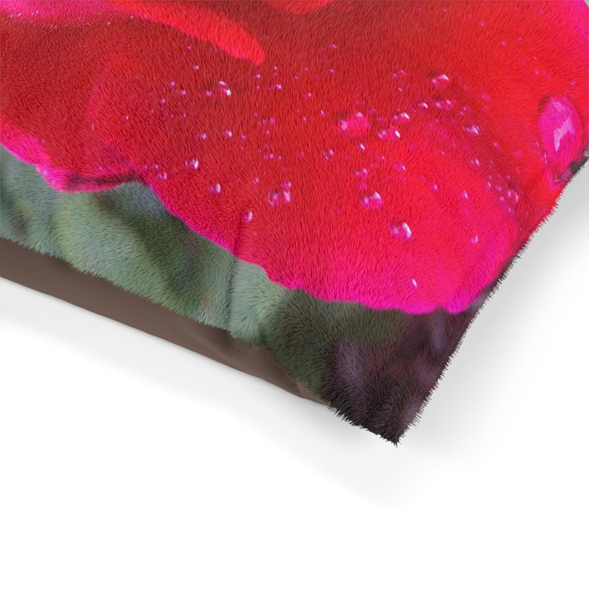 Floral Pet Bed with Rose Design - Cozy Cushion for Dogs and Cats, Flower Print Pet Mat, Cute Gift for Pet Lovers, Home Decor