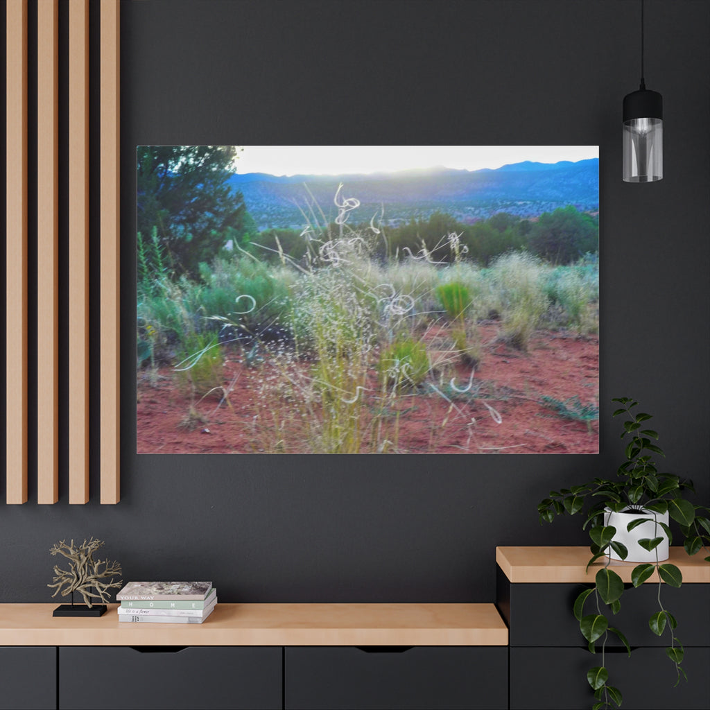 Serene Desert Landscape Canvas Print, Nature Wall Art, Home Decor, Gift for Nature Lovers, Rustic Art for Living Room, Boho Decor