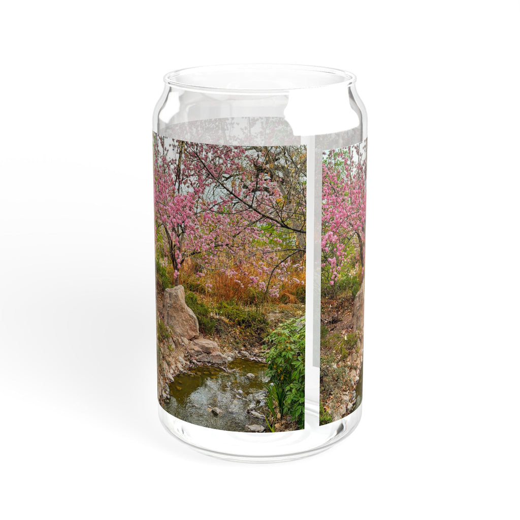 Nature-Inspired Sipper Glass with Bamboo Lid | Eco-Friendly Drinkware for Refreshing Beverages, Perfect for Summer, Picnics, and Gifts