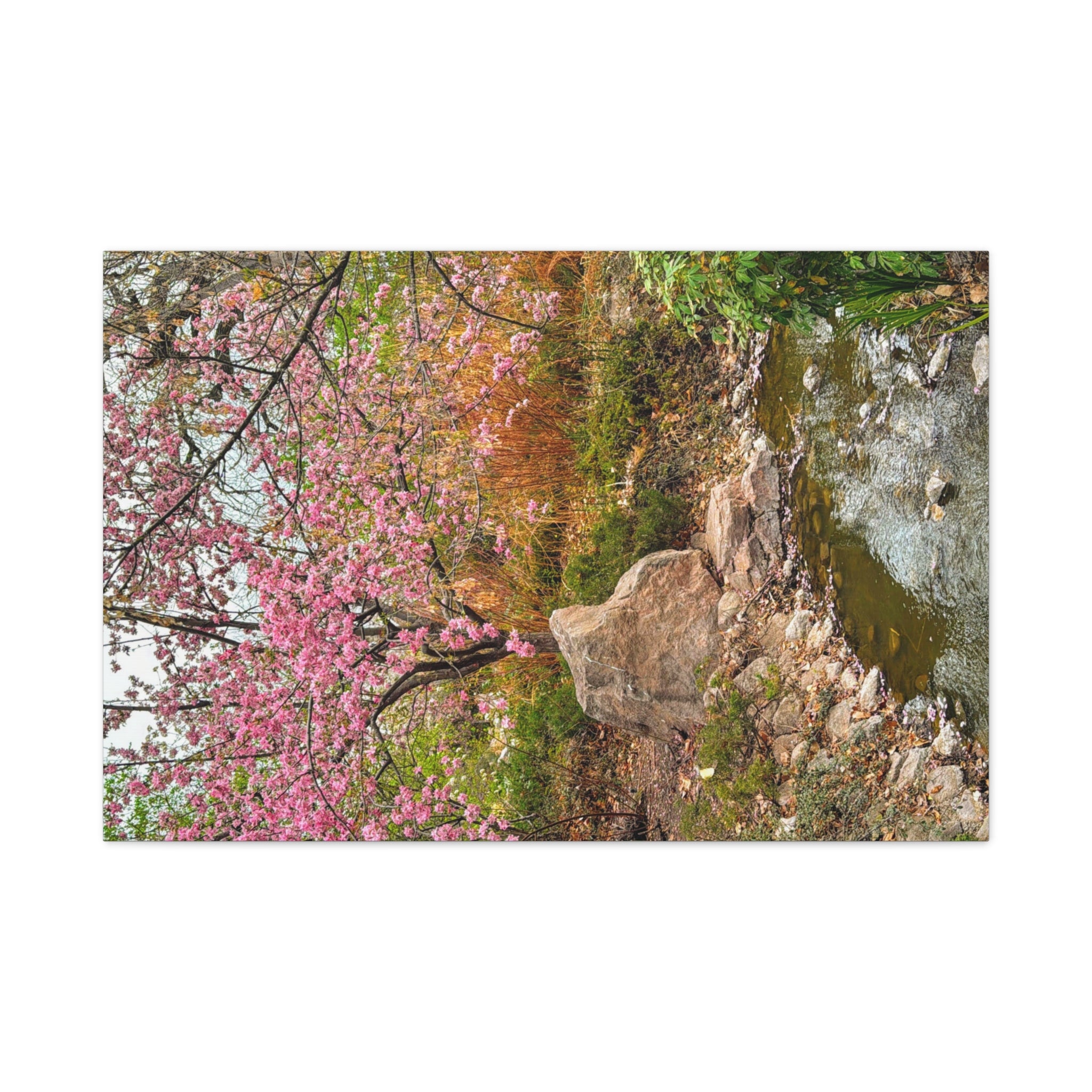 Blossoming Serenity Canvas Print, Floral Wall Art, Nature Decor, Home Aesthetic, Gift Idea for Garden Lovers, Spring Decor