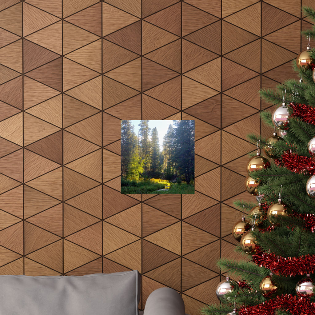 Serene Nature Poster, Wall Art Print, Forest Decor, Botanical Photography, Home Office Artwork