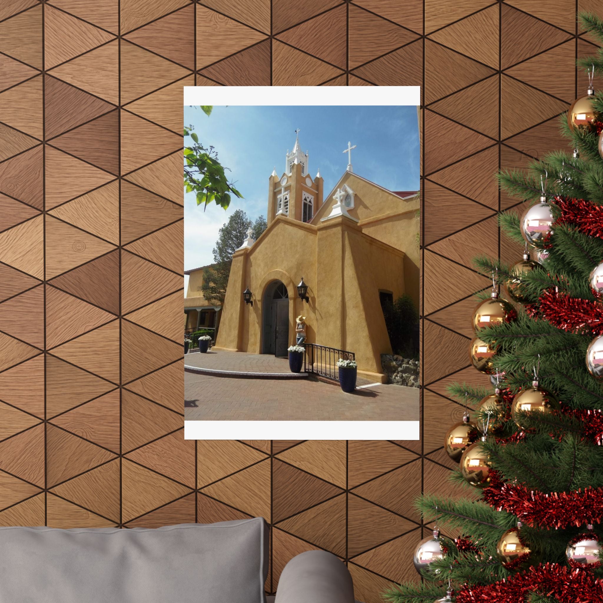 Matte Vertical Poster of Charming Church, Wall Art, Home Decor, Art Print, Gift for Housewarming, Unique Artwork