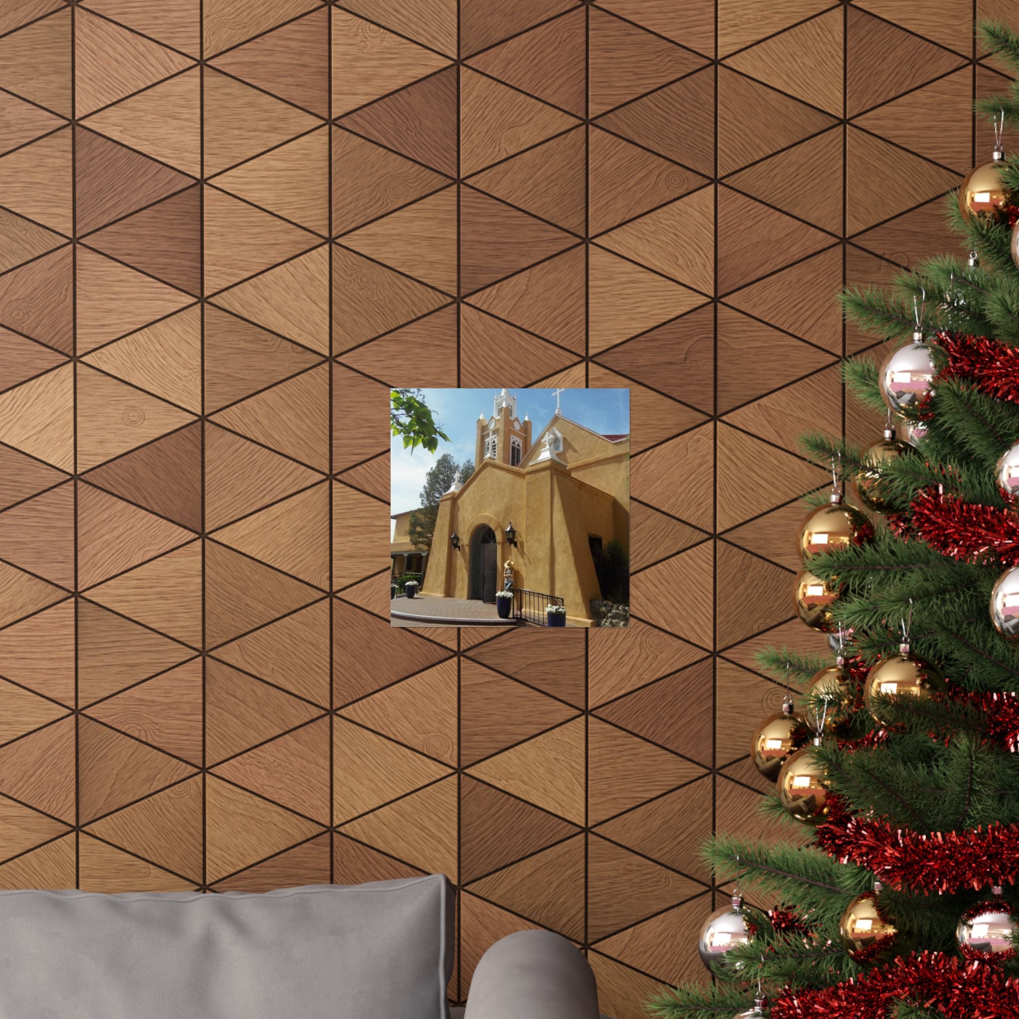 Matte Vertical Poster of Charming Church, Wall Art, Home Decor, Art Print, Gift for Housewarming, Unique Artwork