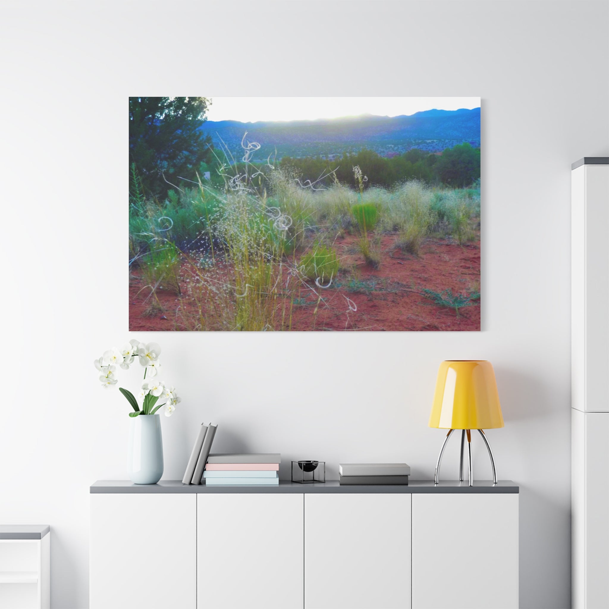 Stretched Canvas Art Print, Nature Wall Decor, Boho Home Decor, Rustic Landscape Art, Gift for Nature Lovers