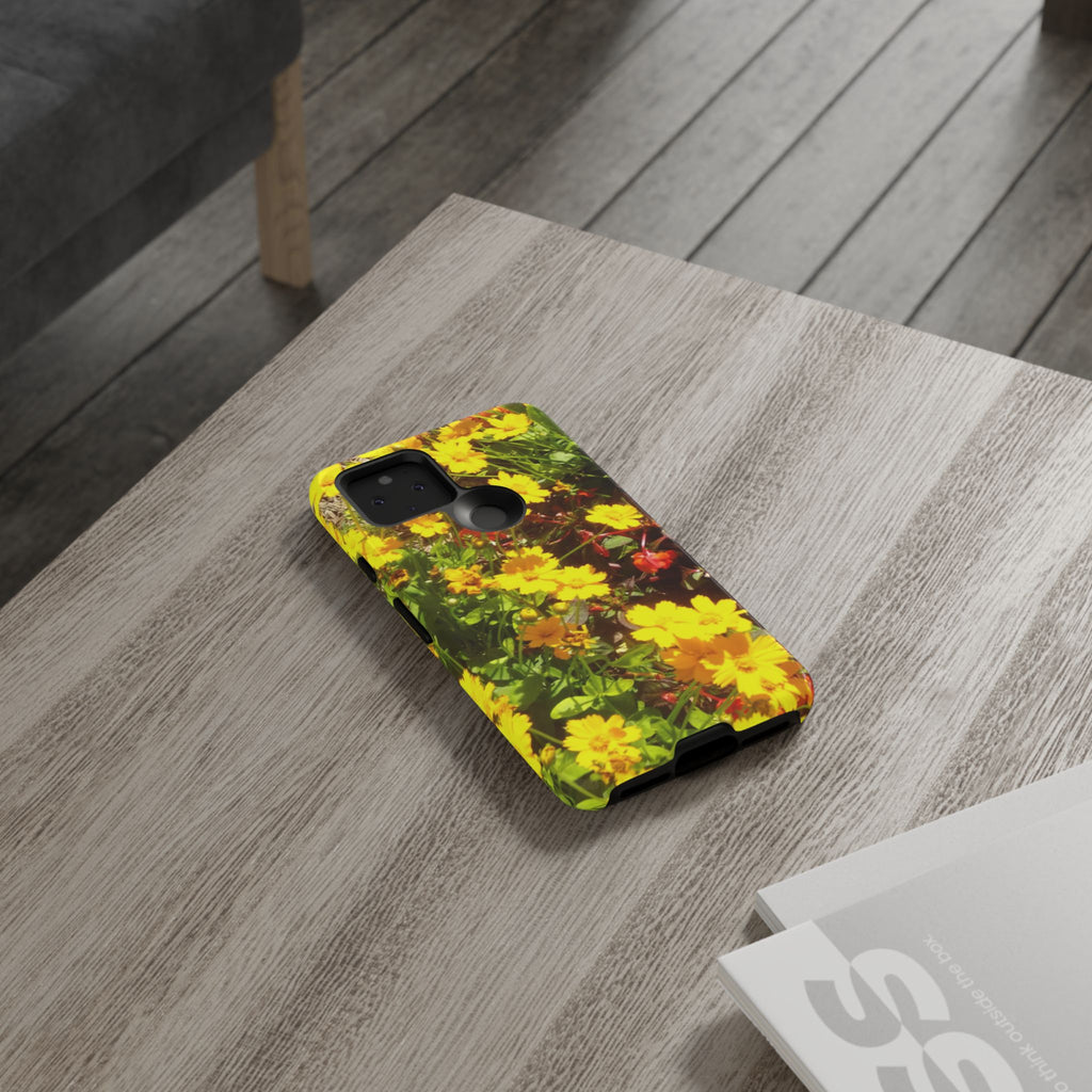 Floral Phone Case - Tough Cases with Vibrant Yellow Flowers, Protective Floral Cover, Spring Decor, Gift Idea for Nature Lovers, [...]