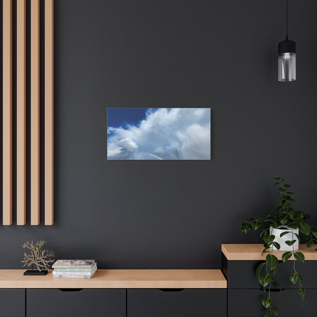 Rainbow Cloud Art Canvas Print, Stretched Wall Decor, Home/Office Art, Gift for Nature Lovers, Gallery Wall Accent